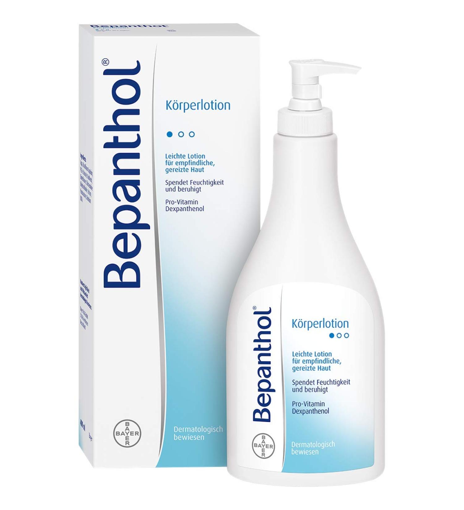 Bepanthol Body Lotion Dispenser Bottle 400ml | Hydrating Skin Care | International Shipping Available - Buy Online on SooperMarket.com