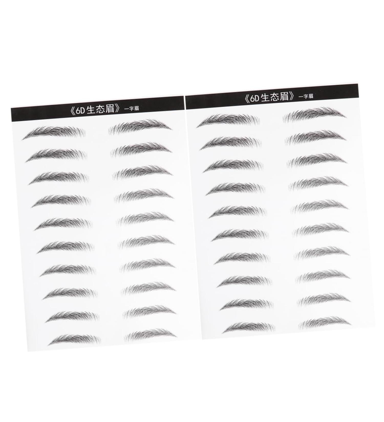 MAGICLULU 2 Pairs Eyebrow Sticker Black Makeup Adhesive Eyebrow Template Makeup Brishes Disposable 6d - Buy Online on SooperMarket.com