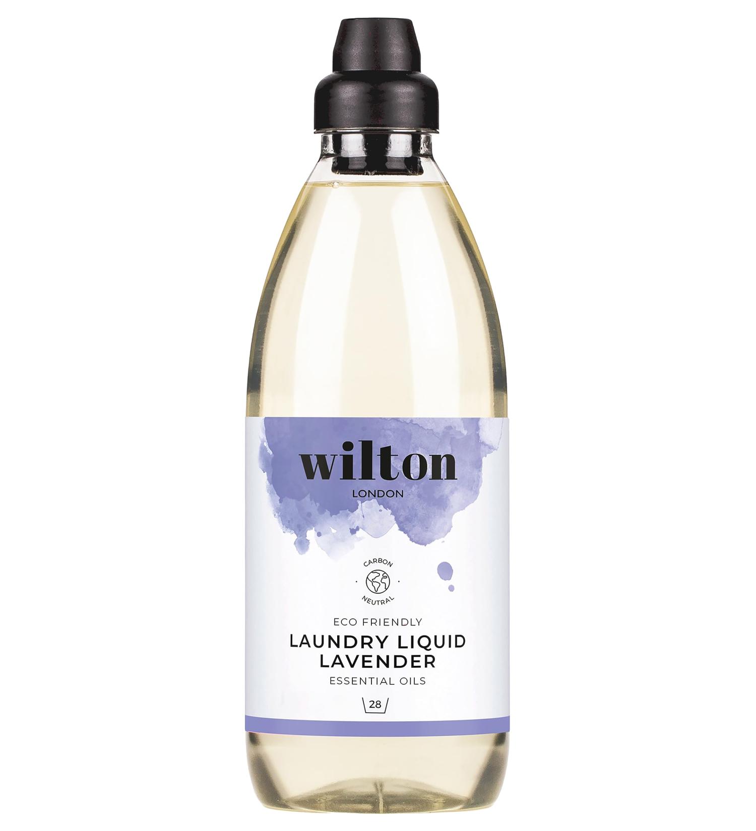 Wilton London Eco Friendly Lavender Laundry Liquid - Non-Bio, Plant-based & Biodegradable - 28 Washes, 1 Litre - Made in UK | Essential Oils Detergent - Buy Online on SooperMarket.com