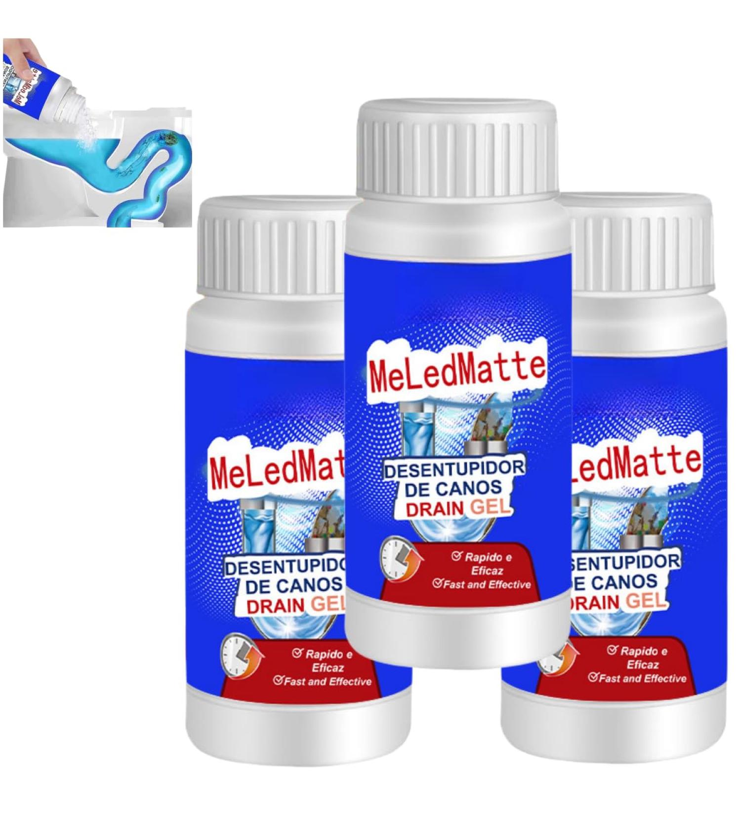 GeRRiT Meledmatte Powerful Pipe unblocking Agent Toilet Pipe unblocking Agent Pipe unblocking and Drainage Gel Deodorant Kitchen and Bathroom Pipe Quick Cleaning Tool 3pcs - Buy Online on SooperMarket.com