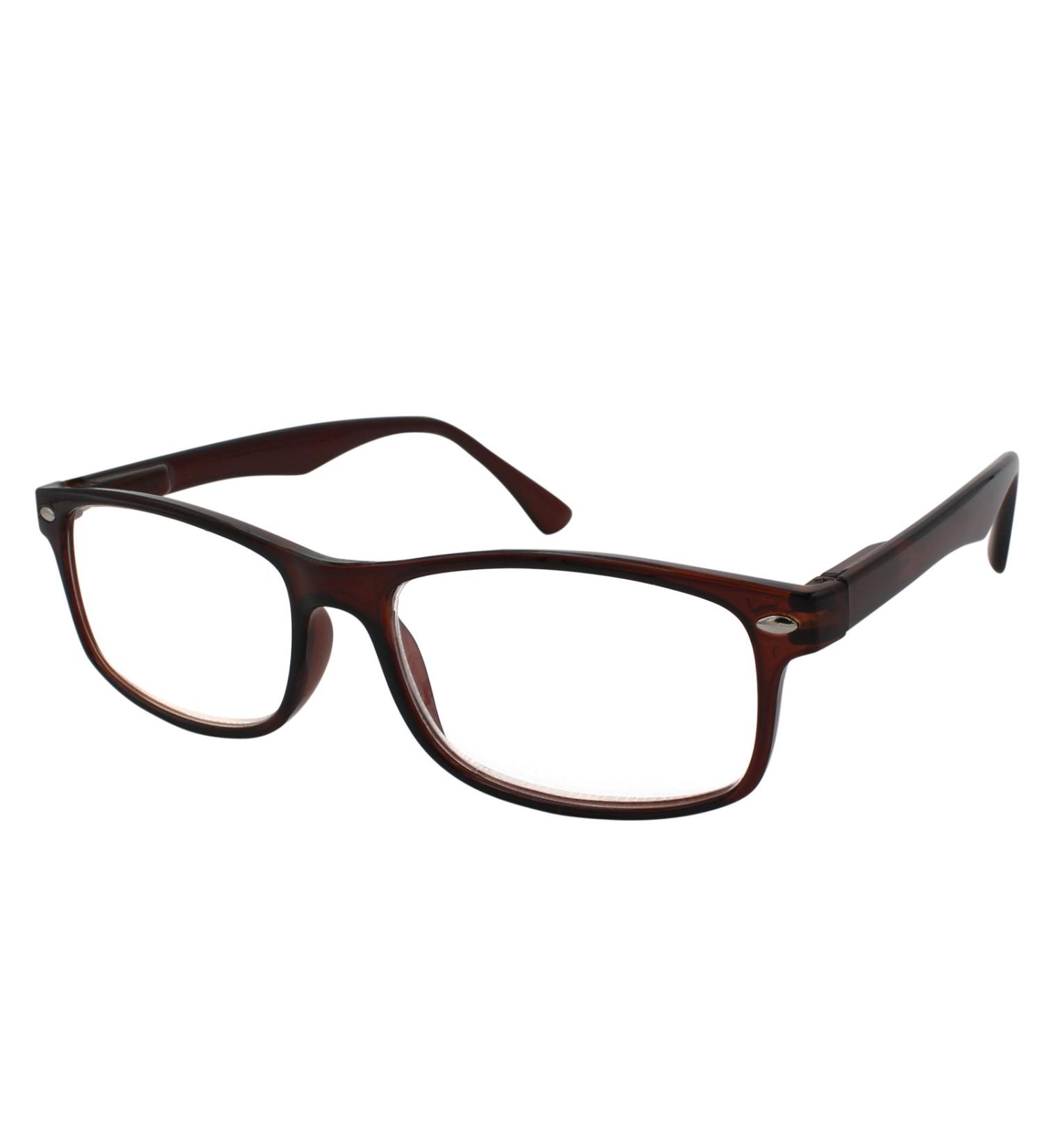 TBOC Reading Glasses +2.50 Diopters - Stylish Brown Reading Aid for Men & Women - Perfect for Seniors & Digital Screens - 1 Pack - Buy Online on SooperMarket.com