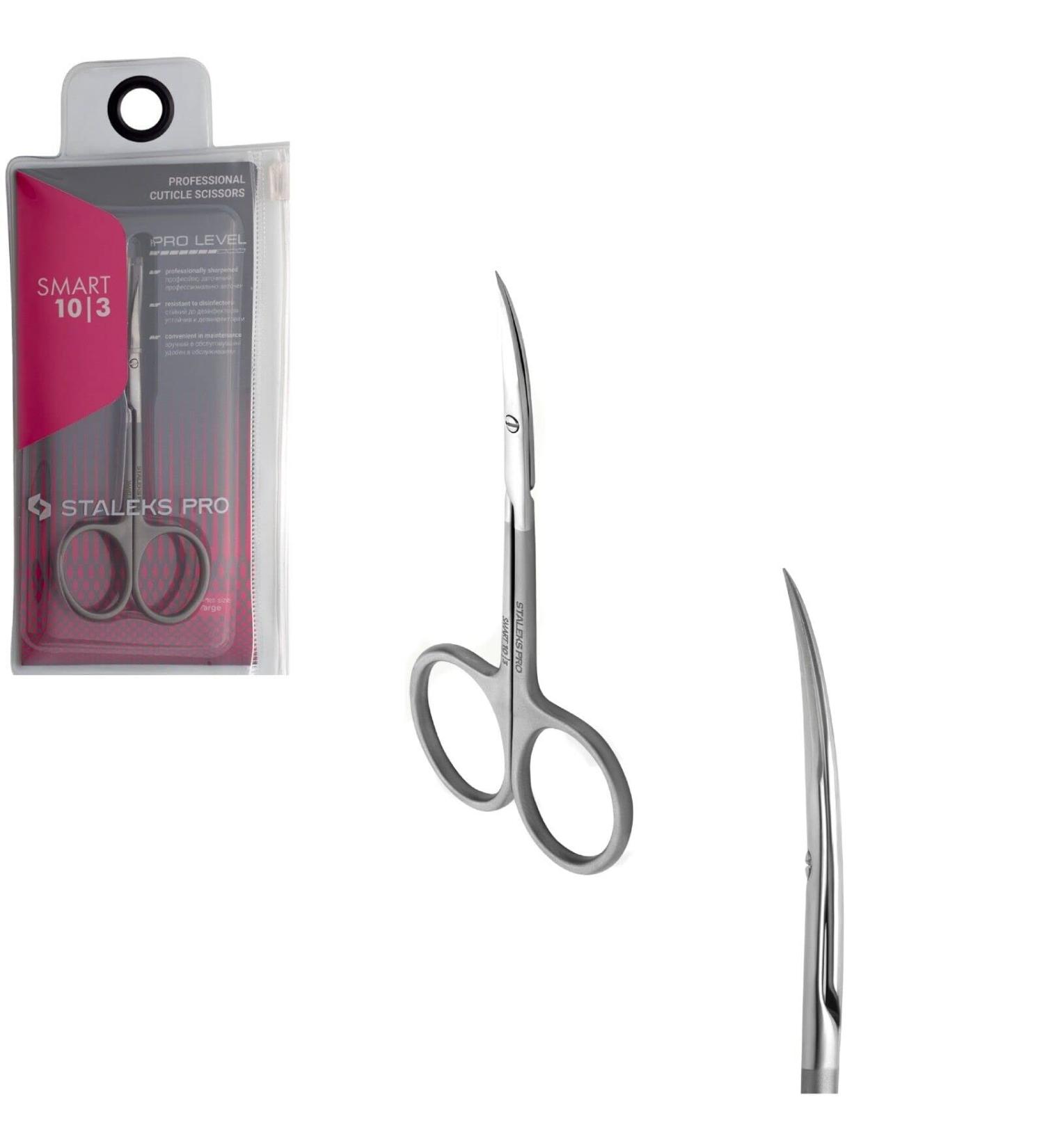 Staleks Pro Smart 10 Type 3 Professional Cuticle Scissors - Pack of 1 - Model SS-10/3