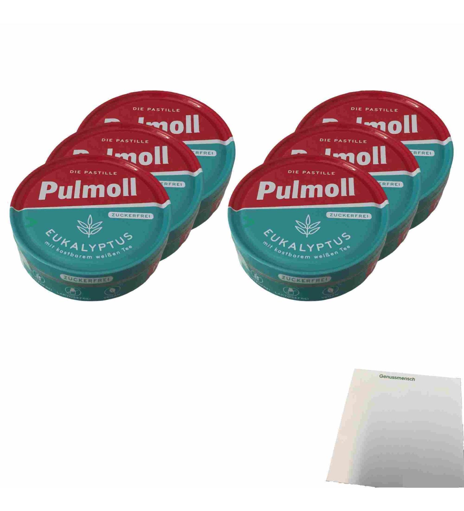 Buy Pulmoll Eucalyptus Menthol Sugar-Free 6-Pack (6x50g Can) - International Shipping Available! - Buy Online on SooperMarket.com