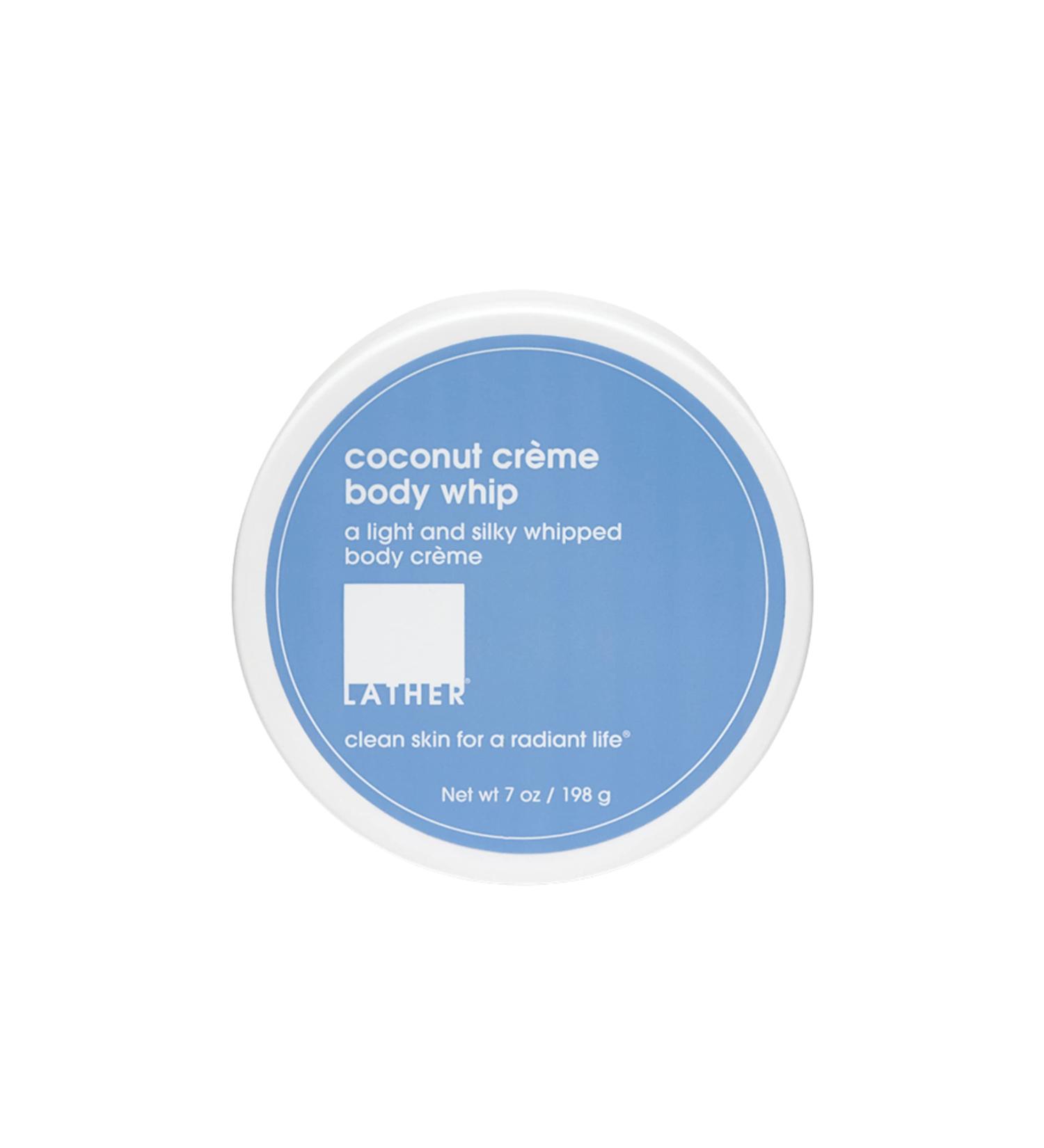 LATHER Coconut Cream Body Whip - Nourishing Whipped Body Butter for Deep Hydration - Non-Greasy Daily Moisturizer - Essential Oil Blend - 7 Oz - Buy Online on SooperMarket.com