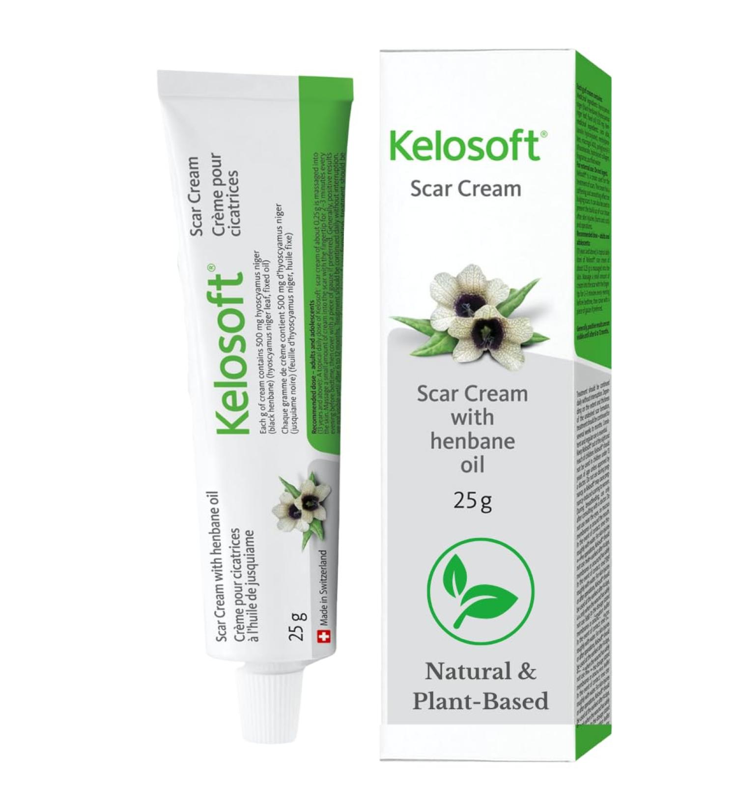 Kelosoft - Natural Scar Removal Cream Keloid Scar Removal Gel Plant Based Herbal Scar Cream Helps Reduce Visibility of Scars - 25g - Buy Online on SooperMarket.com