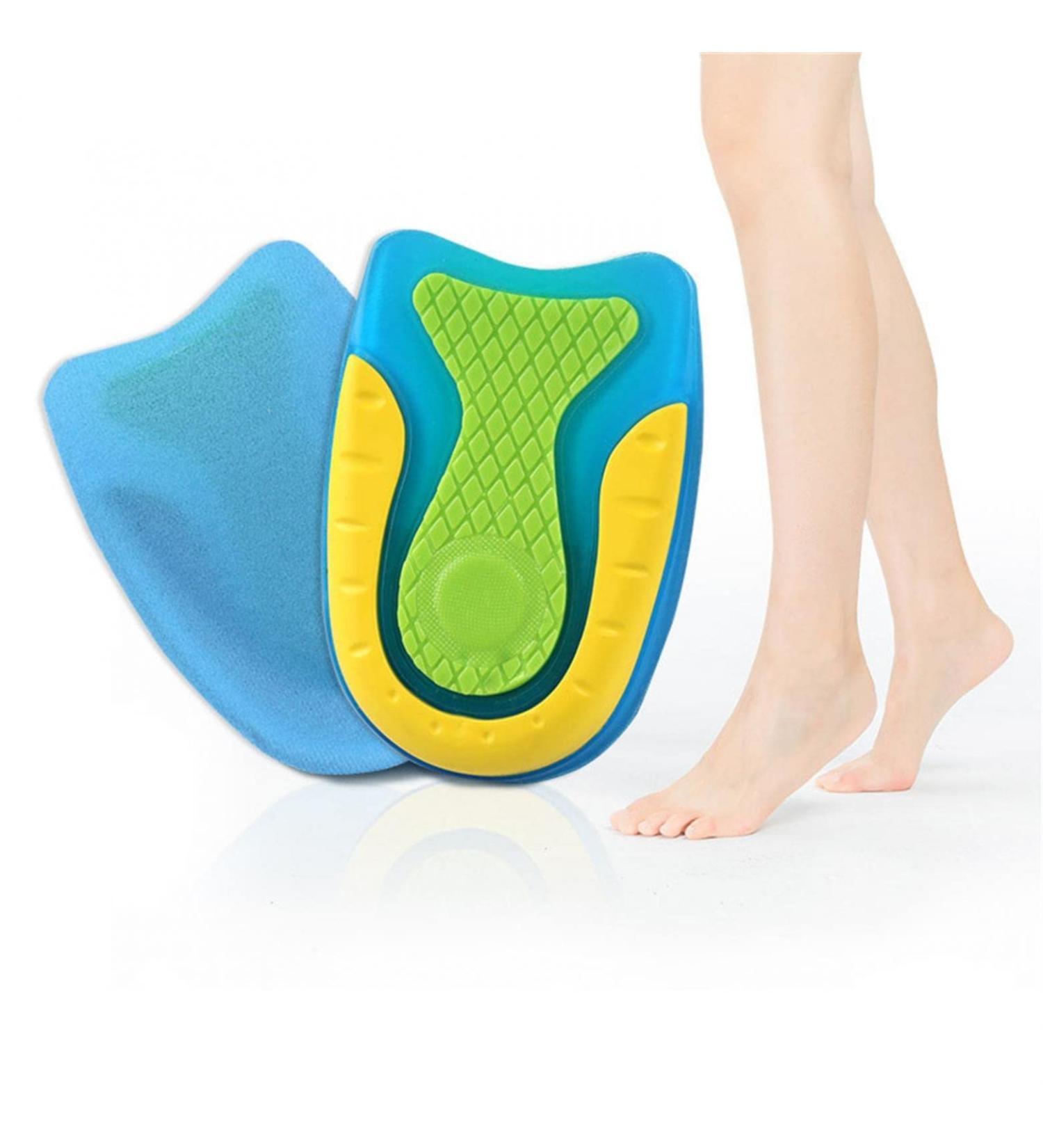 Comfortable Orthopedic Insoles for Pain Reduction | U-Shaped Heel Cushion Inserts for Women & Men | Heel Spur Support | Professional Shoe Inserts in Blue - Buy Online on SooperMarket.com