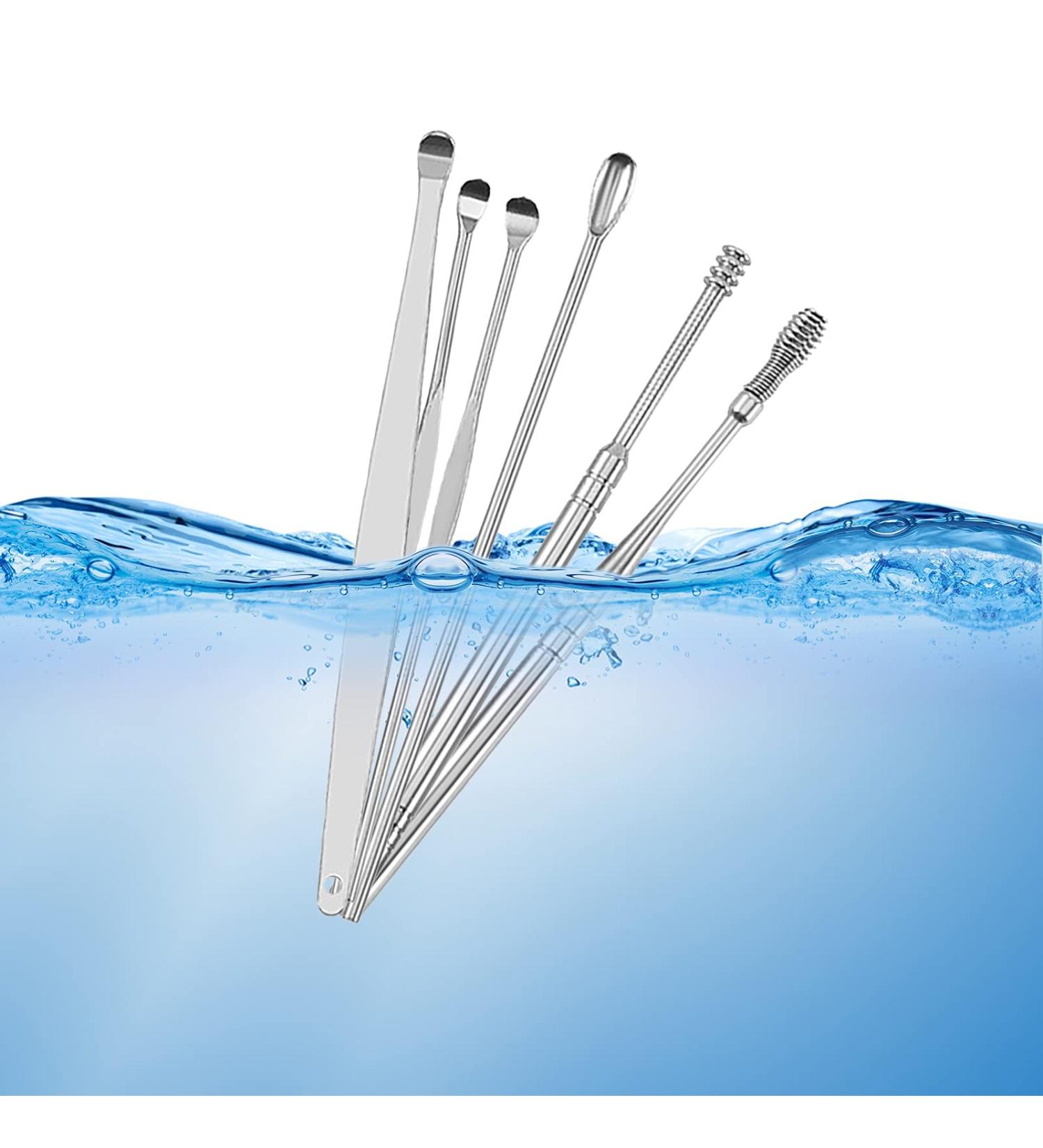 HEIMEABI Spring Ear Wax Cleaner Tool Set - Stainless Steel Ear Cleansing Kit with Storage Box - Earwax Removal Tool for Beauty Gift - D One Size - Buy Online on SooperMarket.com