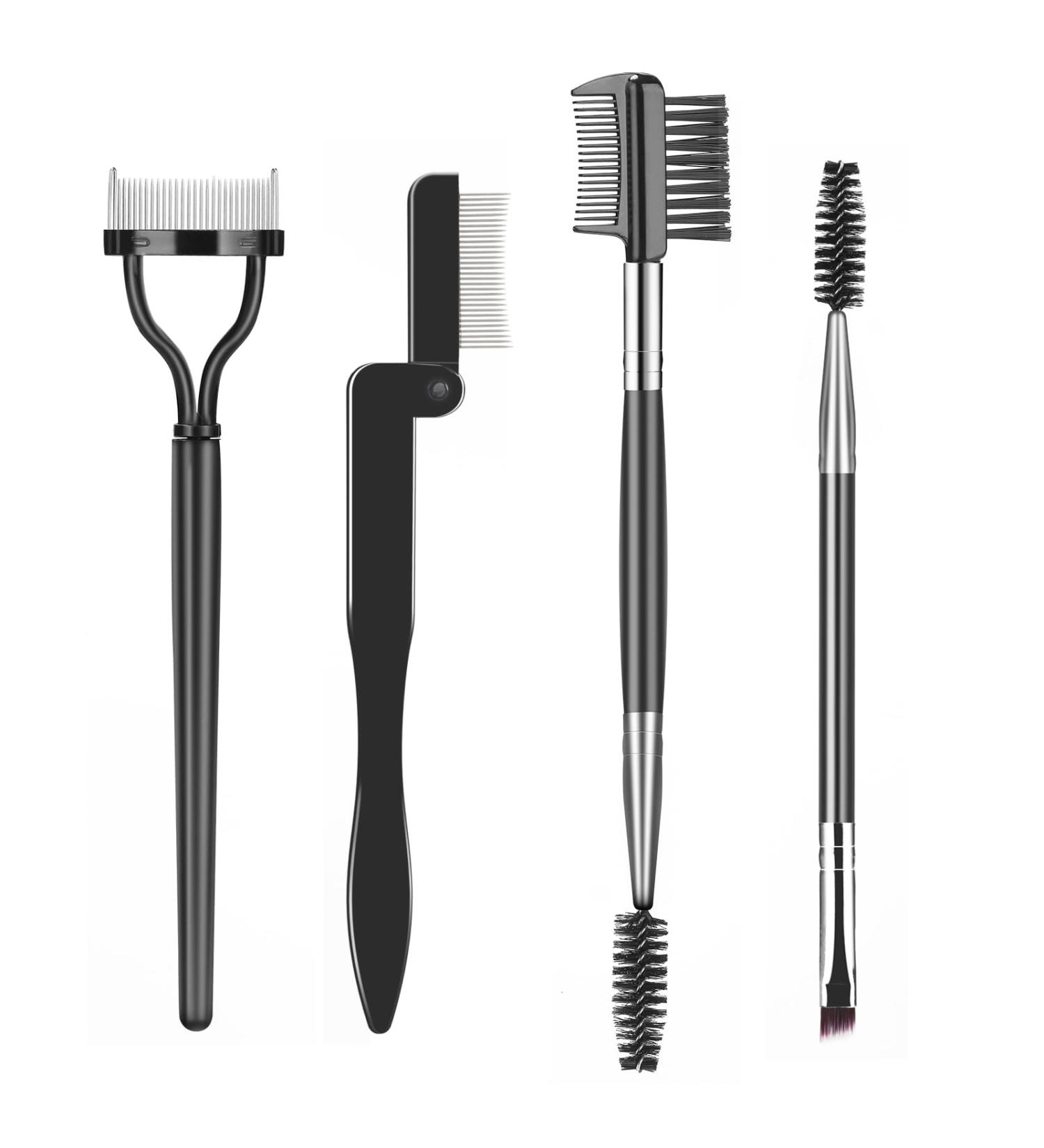 SWEET VIEW Professional Eye Makeup Tools Set - Eyelash Comb Separator Brow Brush & Curler for Perfect Lashes - International Shipping - Buy Online on SooperMarket.com