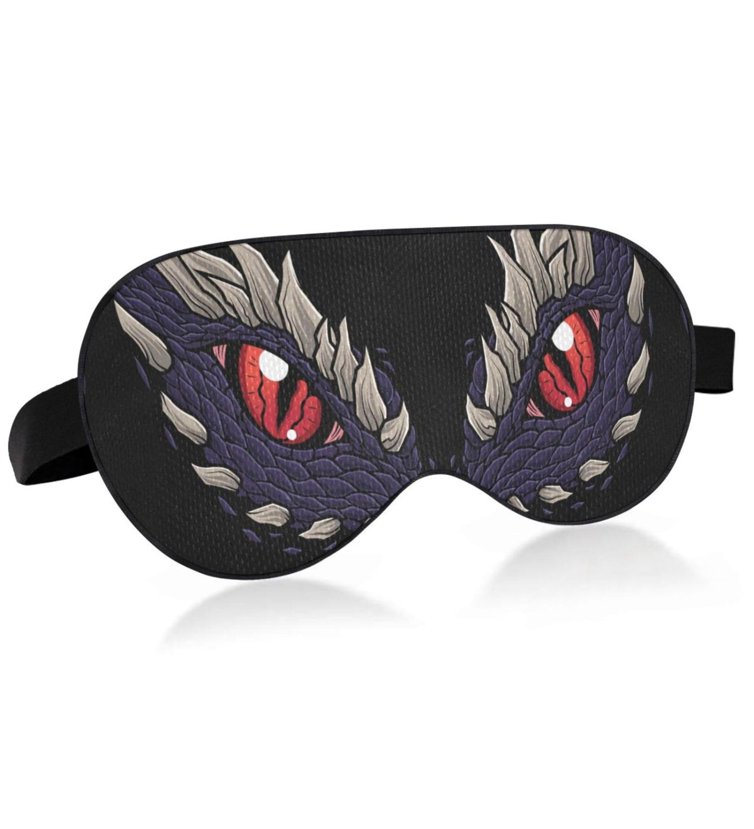 Haskirky Light Blocking Eye Mask | Breathable & Adjustable for Adults | Ideal for Travel, Yoga, Meditation | Deep Sleep Goodies Dragon Eyes - Buy Online on SooperMarket.com