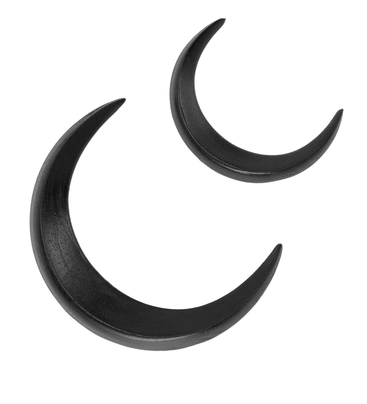 Moon Hair Stick Accessories Carved Fashion Wooden Lightweight Safe Moon Hair Fork for Long Hair (Black) - Buy Online on SooperMarket.com