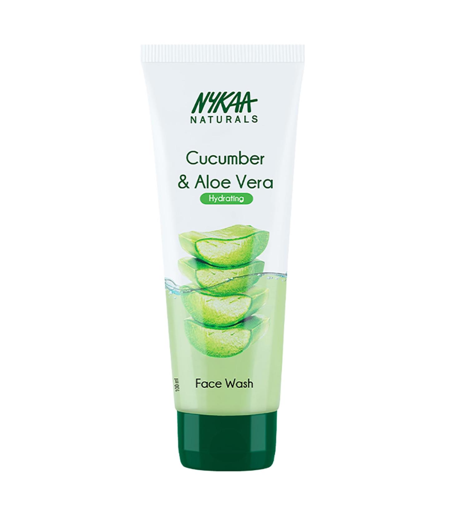Nykaa Naturals Face Wash - Cucumber and Aloe Vera For Women 3.38 oz Cleanser - Buy Online on SooperMarket.com
