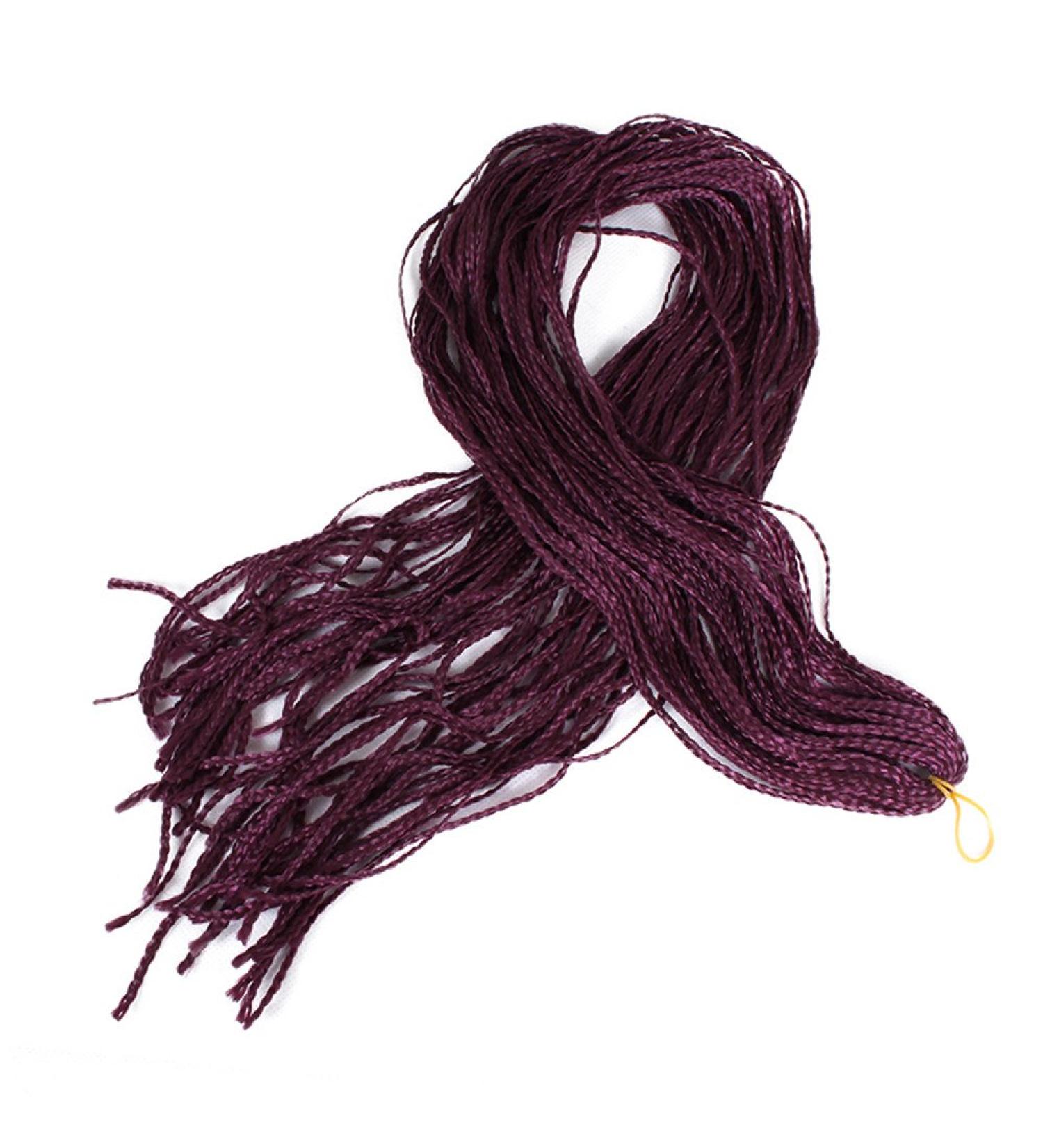 3 Packs Eunice Hair #99J Synthetic Crochet Braids - 28 Inch Soft Goddess Mambo Hair Extensions - Box Braids (28 Roots/Pack) - Buy Online on SooperMarket.com