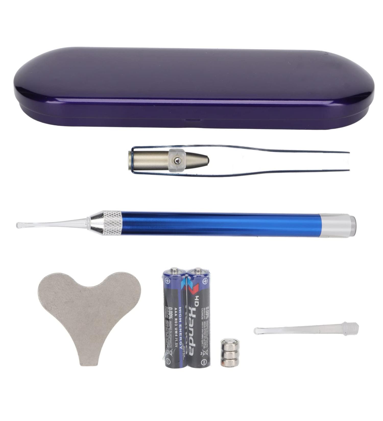 TITA-DONG LED Light Earpick Tweezers Set - Stainless Steel Ear Wax Remover Tool with Storage Box - Buy Online on SooperMarket.com