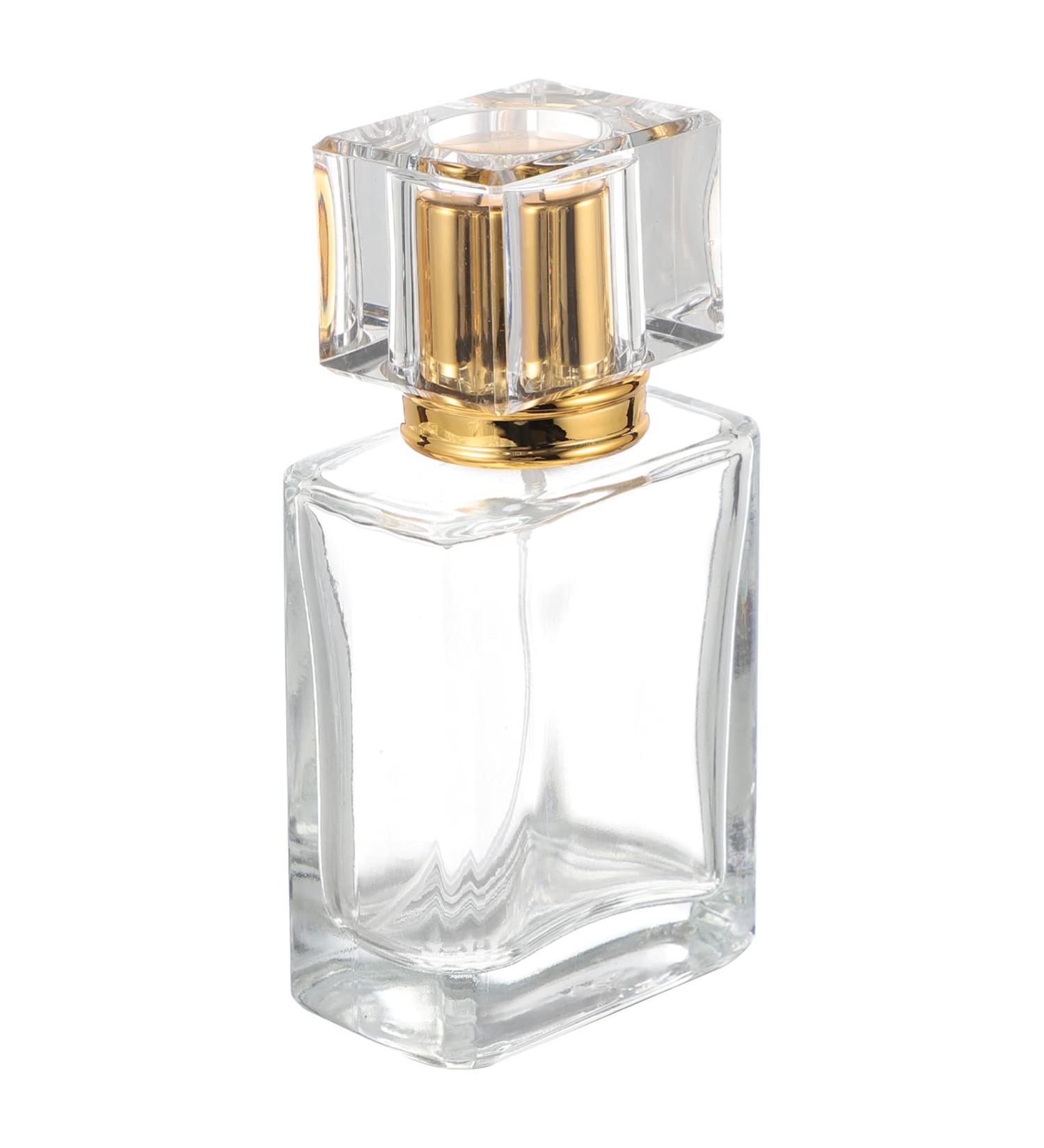 OSALADI Refillable Perfume Spray Bottle - Empty Glass Atomizer for Travel - Golden Perfume Bottle - Buy Online on SooperMarket.com