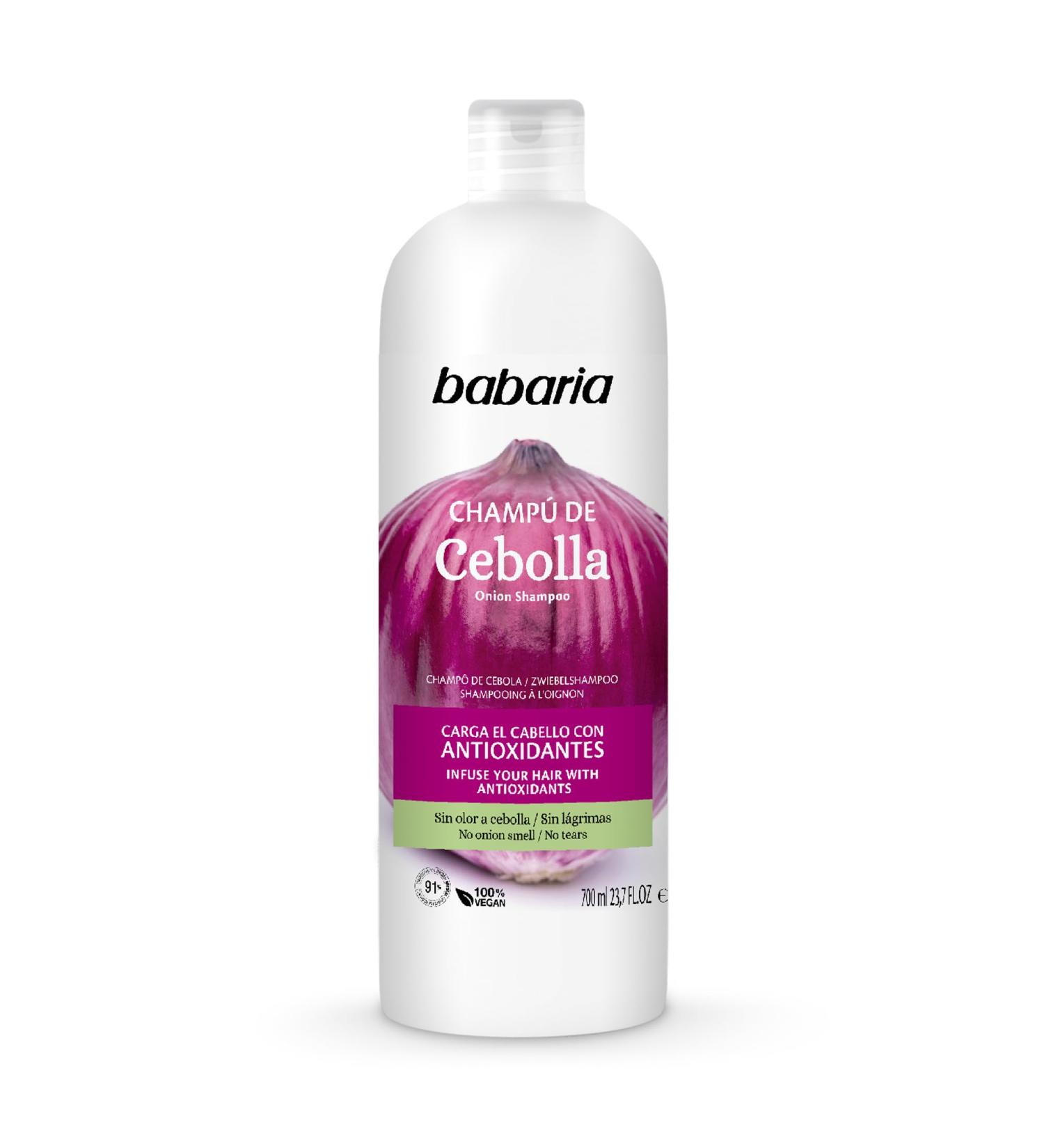 Babaria Onion Shampoo - No Smell No Tears - Purifying Antioxidant Improves Hair Growth Hydration & Shine - 23.66 oz - International Shipping Available - Buy Online on SooperMarket.com