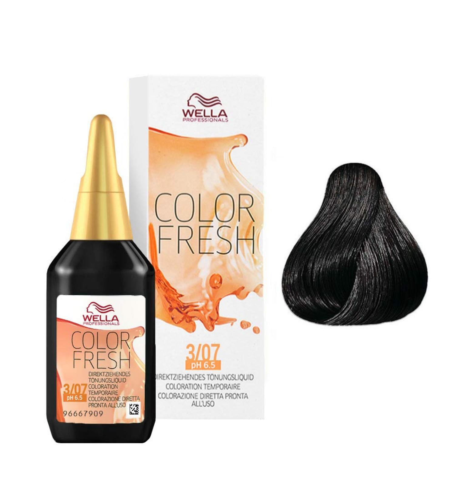 Wella Color Fresh 3/07 dark br.natural-brown 75ml 3/07 dark br.natural-brown 75 ml (1 pack)
