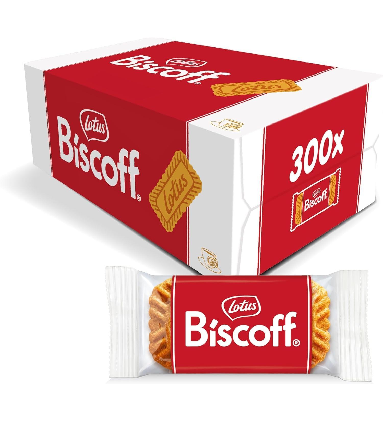 Lotus Biscoff Indivuidually Wrapped "Welcome" Biscuits with Caramelised Taste 300 Pieces (1875g) COFFEE + BISCOFF THE PERFECT MATCH Individually Wrapped Suitable for Vegans - Buy Online on SooperMarket.com