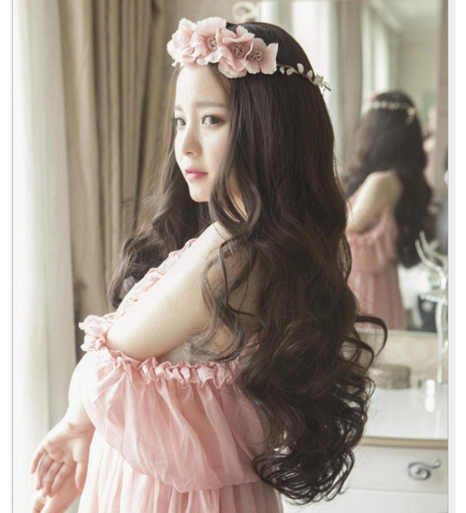 BGHJUE Black Big Wave Wig - Halloween Human Hair Weave Bundles with Closure | Non-Remy Brazilian Straight Extensions - Buy Online on SooperMarket.com