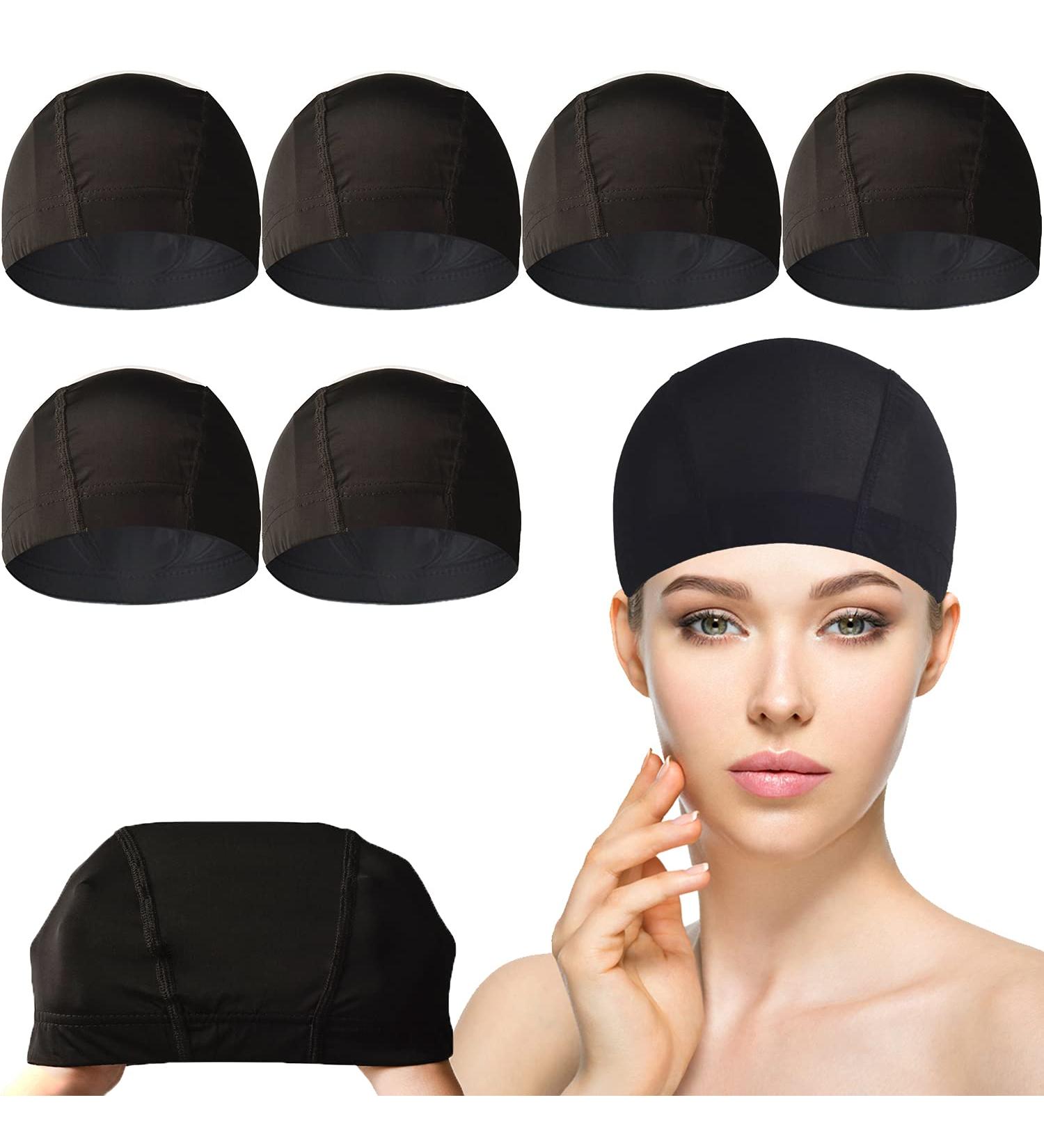 Wig Caps for Wig Making - 6 Pack Stretchable Ice Silk Cooling Dome Caps for Lace Front Wigs - Buy Online on SooperMarket.com