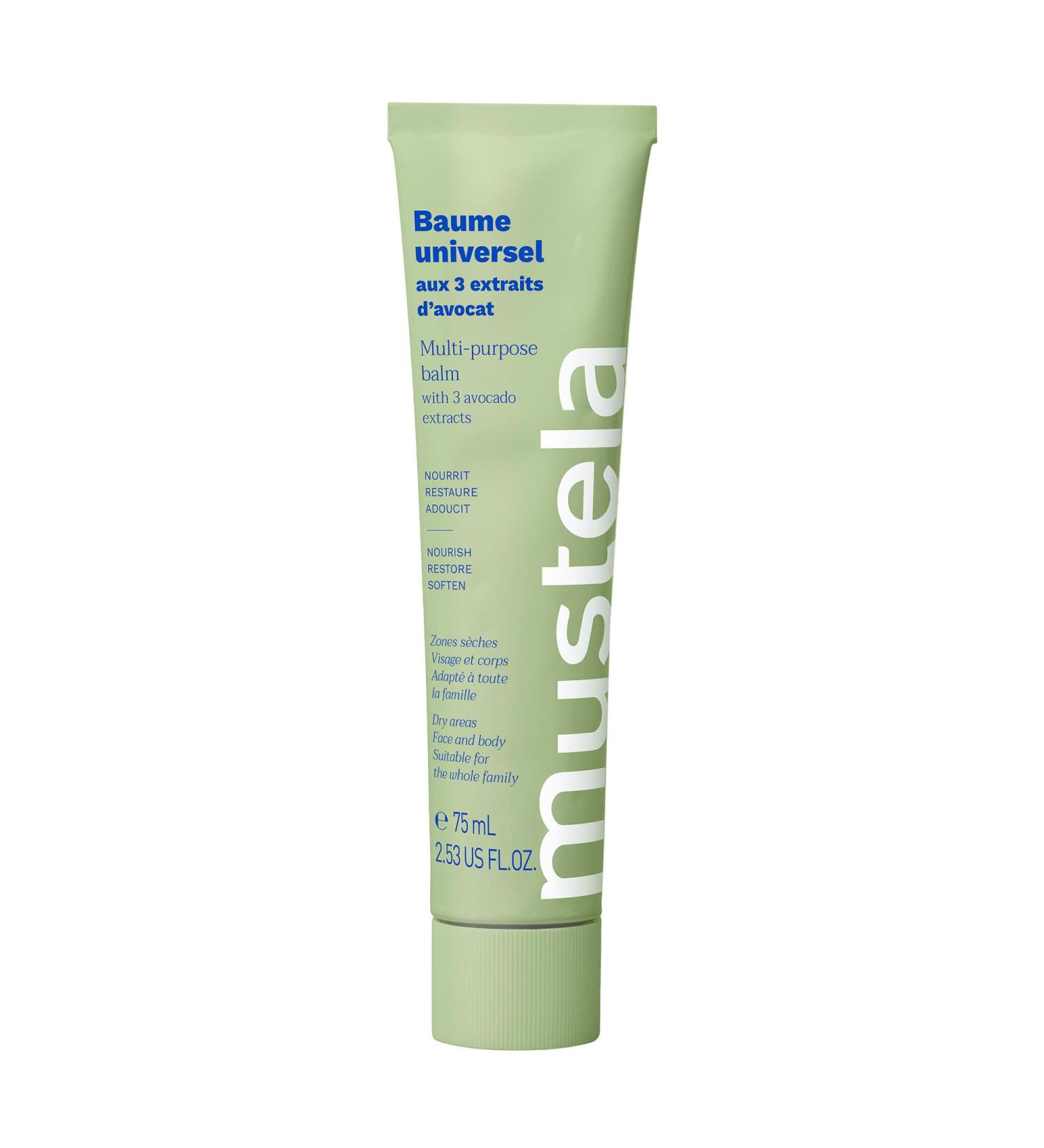 Mustela Avocado Multi-Purpose Balm - Natural Moisturizer for Face, Lips & Body - EWG Verified, Fragrance-Free - 2.53 fl. oz - Buy Online on SooperMarket.com