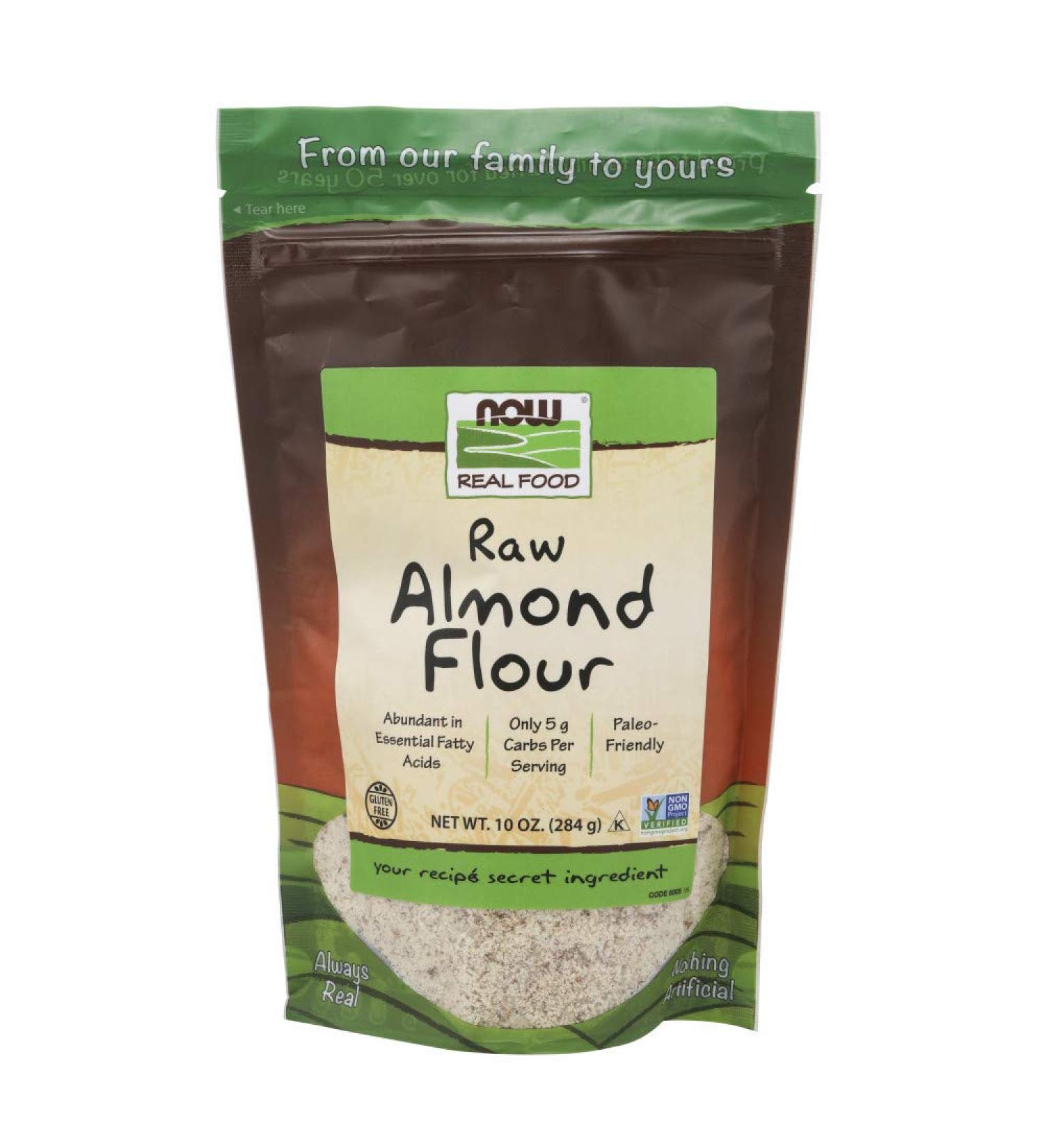Now Foods Raw Almond Flour 10 oz | Gluten-Free, Natural & Vegan Baking - Buy Online on SooperMarket.com