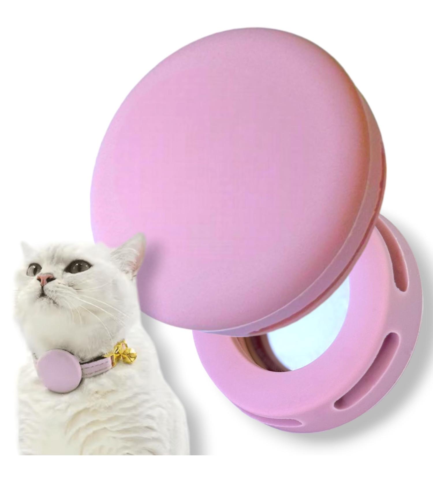 Moosh Silicone AirTag Holder for Dogs & Cats | Stylish & Safe Pet Tracker | Lilac Purple - Buy Online on SooperMarket.com