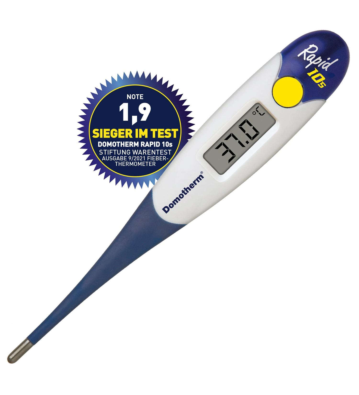 Domotherm Rapid 10s - Fast & Accurate Fever Thermometer for Quick Body Temperature Measurement (10 Seconds) - International Shipping Available - Buy Online on SooperMarket.com