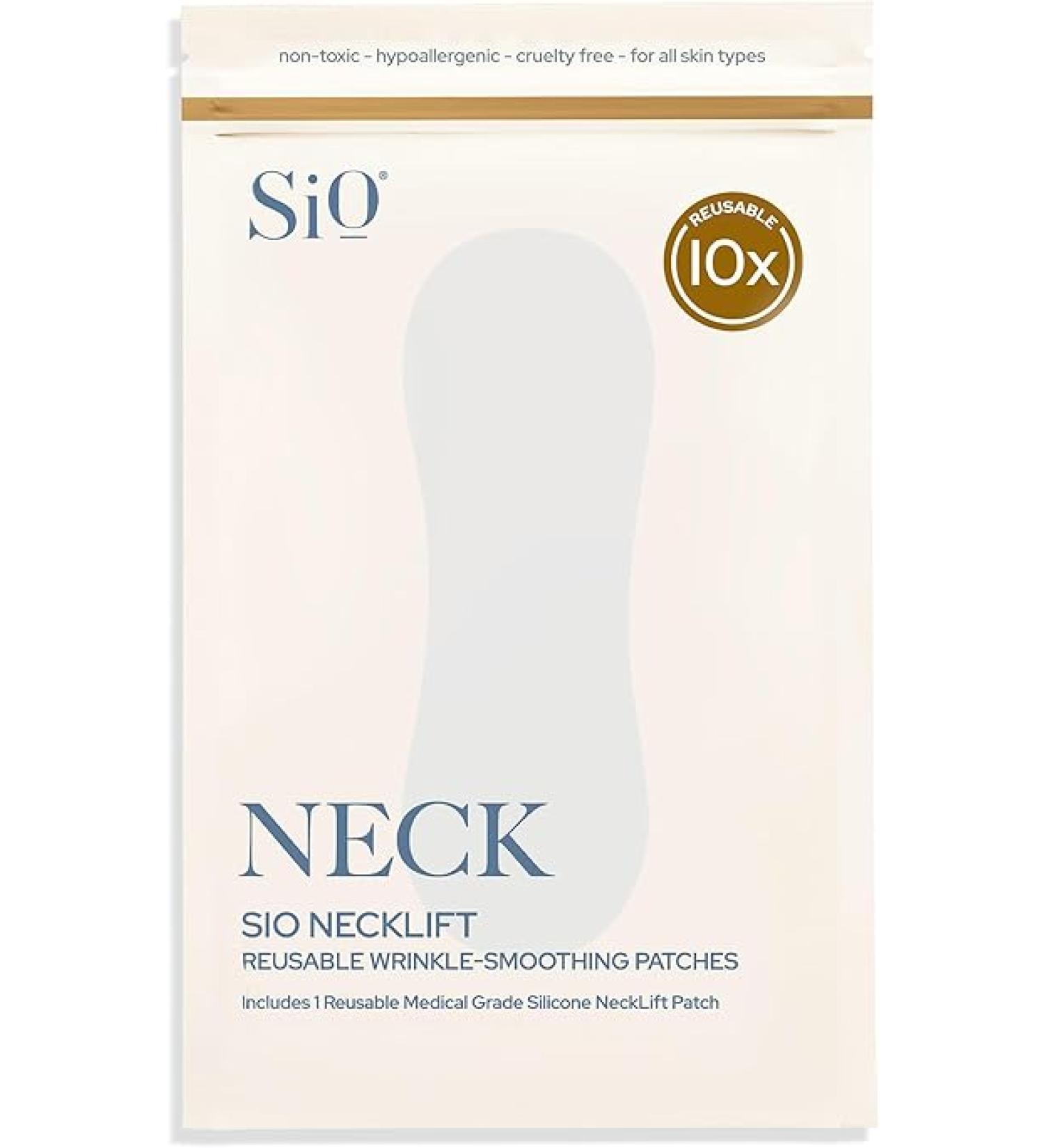 SiO Beauty NeckLift | Overnight Anti-Wrinkle Silicone Patches | Smooth Neck Wrinkles and Fine Lines - Buy Online on SooperMarket.com