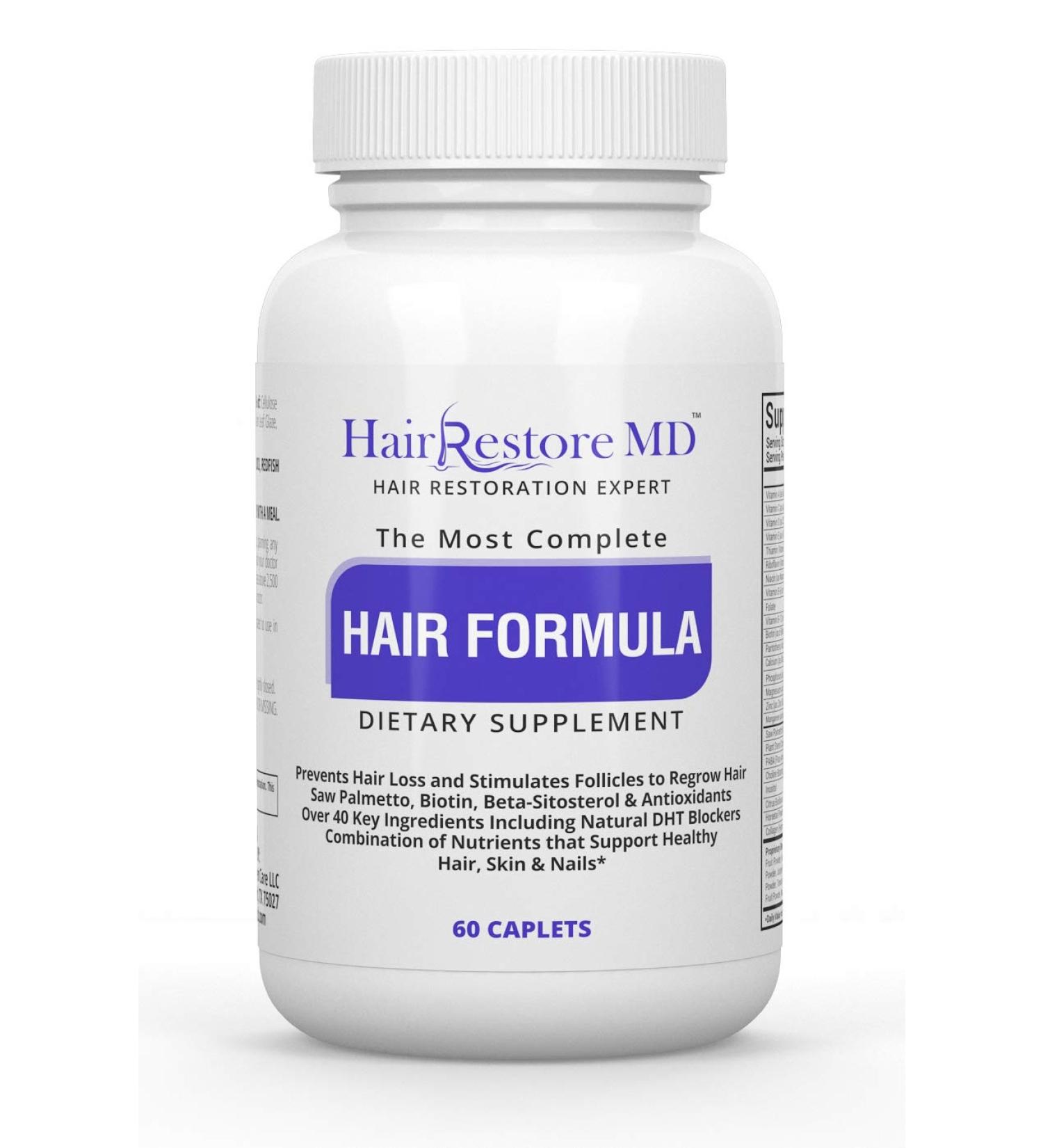 HAIR FORMULA: Biotin Hair Growth Vitamins for Men & Women | Stop Hair Loss & Stimulate Growth | Nourish Hair Skin & Nails - Buy Online on SooperMarket.com