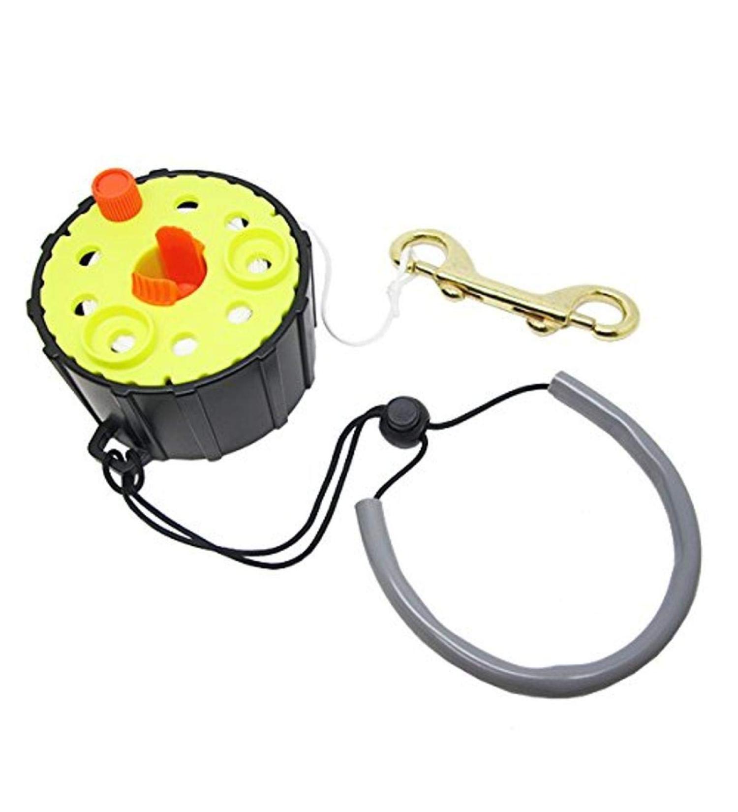 Scuba Choice Dive 100' Finger Reel Spool with Spin/Lock Latch, and Lanyard