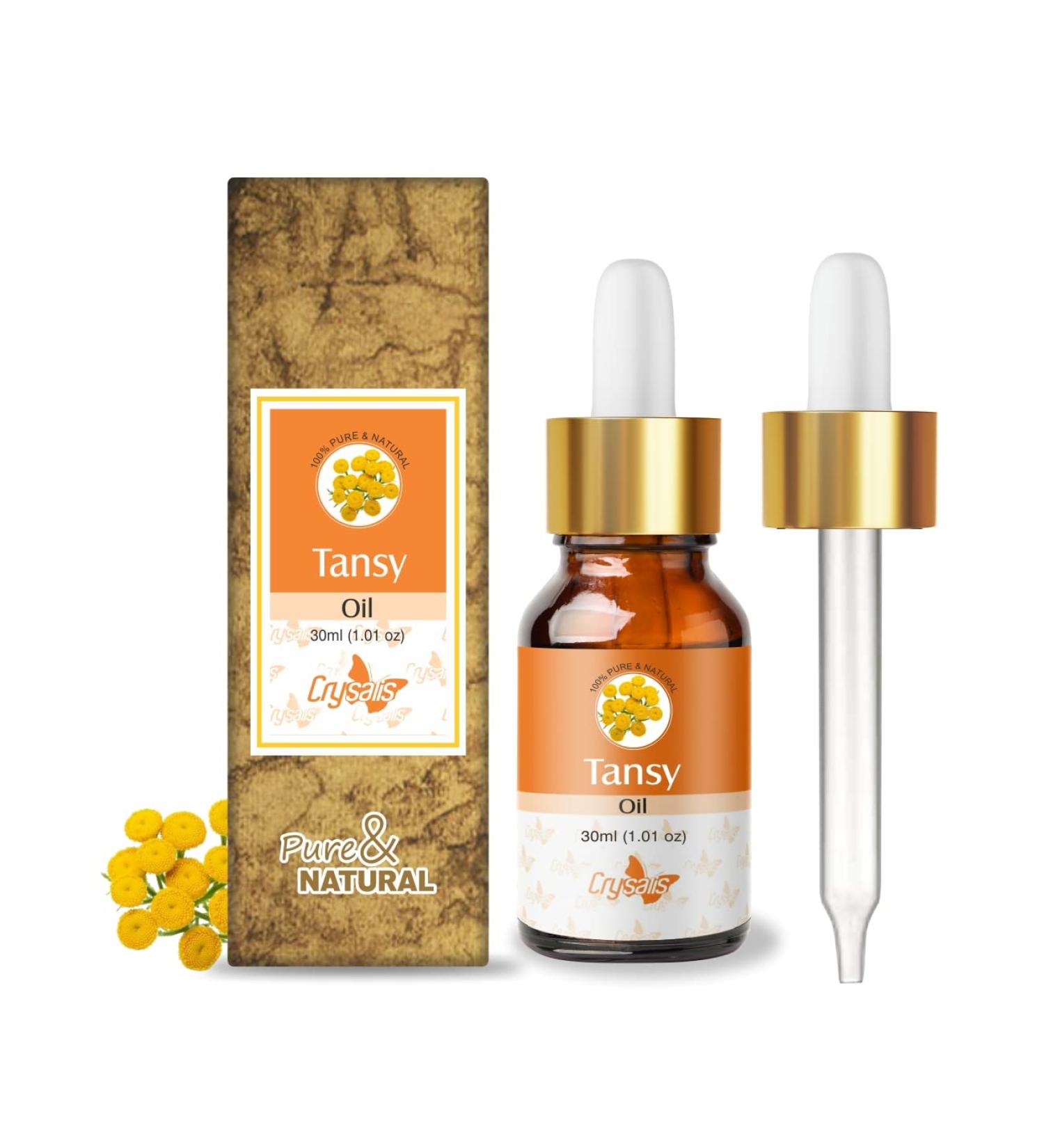 Crysalis Tansy (Tanacetum Vulgare) Oil |100% Pure & Natural Undiluted Essential Oil Organic Standard/Calm & Relaxes Delicate & Troubled Skin Best Oil For Breakouts-Prone Skin-30ml Dropper - Buy Online on SooperMarket.com