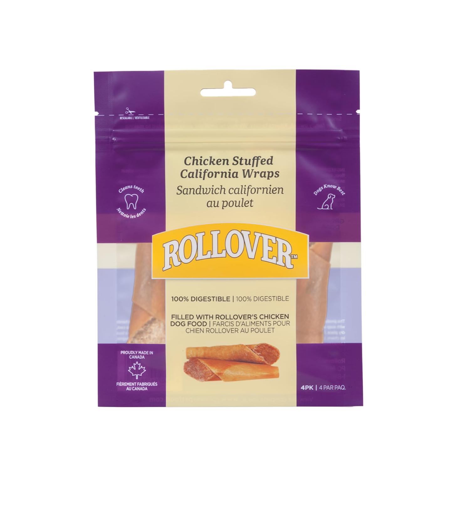 Rollover Chicken Stuffed California Wraps - 4pk - Buy Online on SooperMarket.com
