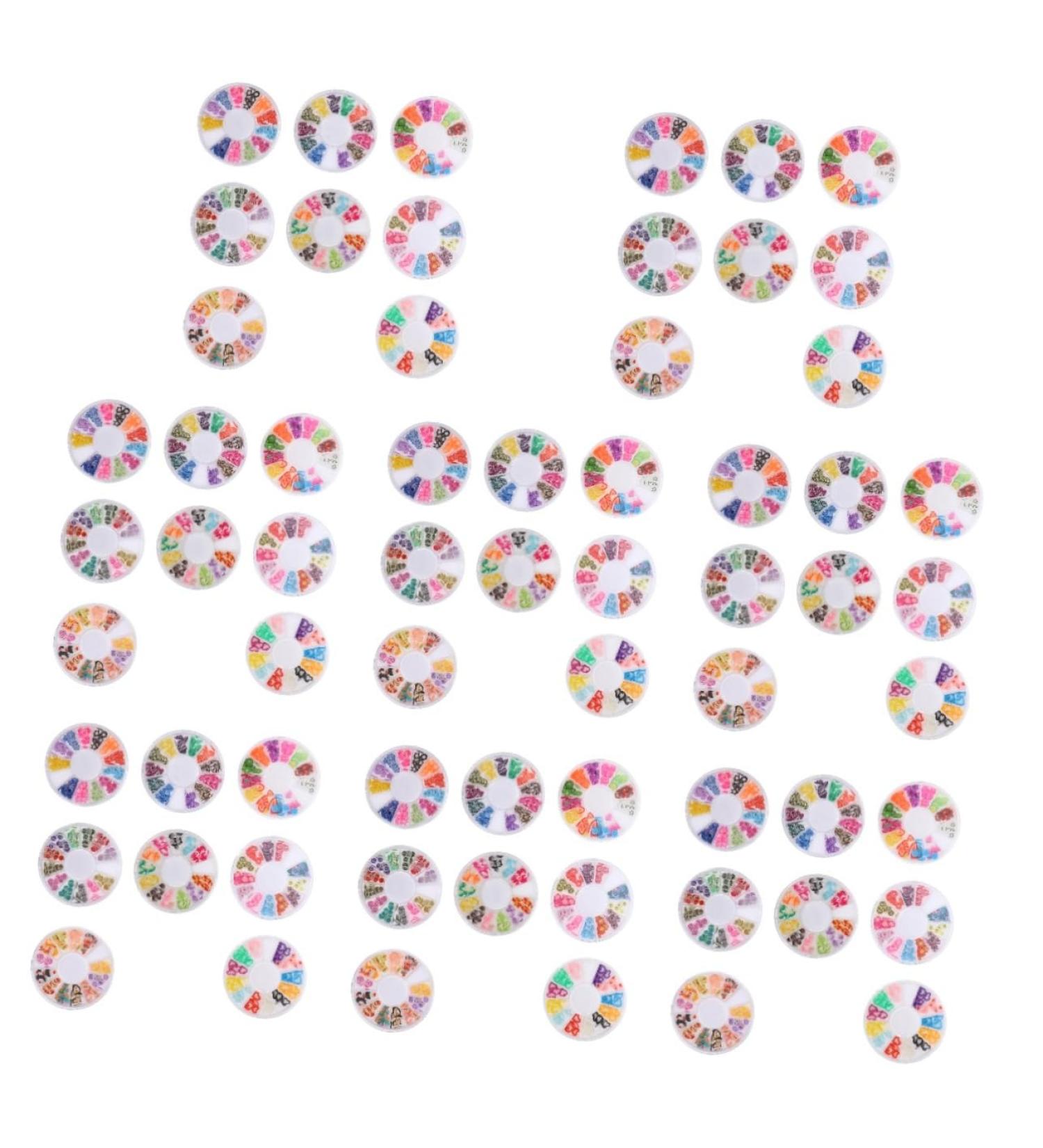 Beavorty 64 Boxes Soft Pottery DIY Craft Flatback Fruit Slices for Lip Gloss Nail Slices Round Spacer Beads Clay Beads for Jewelry Lovely DIY Patch Decor Nail Flakes Polymer Clay Cartoon 3d - Buy Online on SooperMarket.com