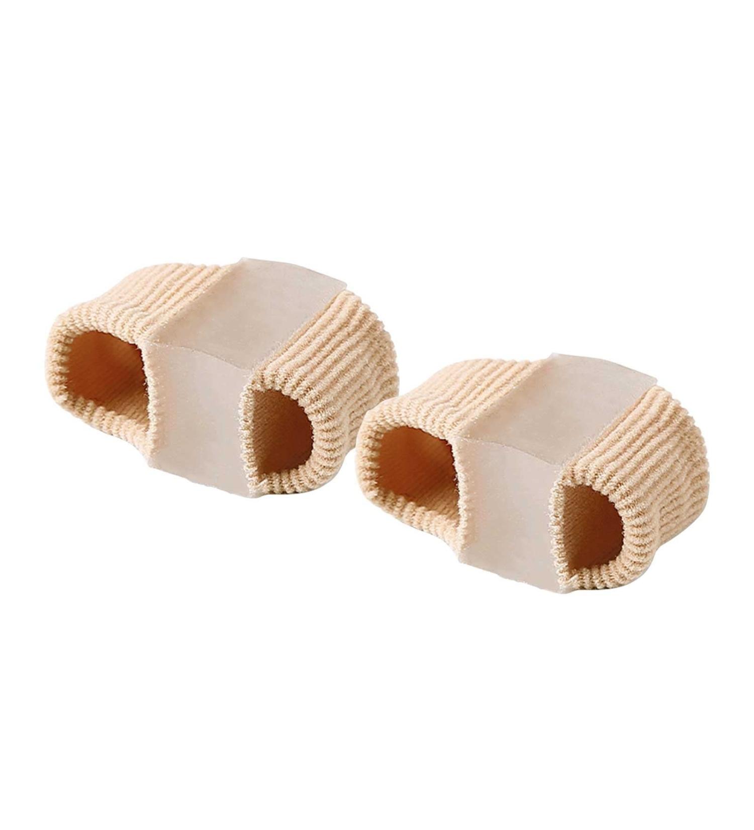 Toe Spacers Separators Wicking Breathable Fabric Bunion Corrector With Gel For Bunion Pain And Overlapping Toe Gel Bunion Corrector With Double Loops kp250 (D One Size) One Size D