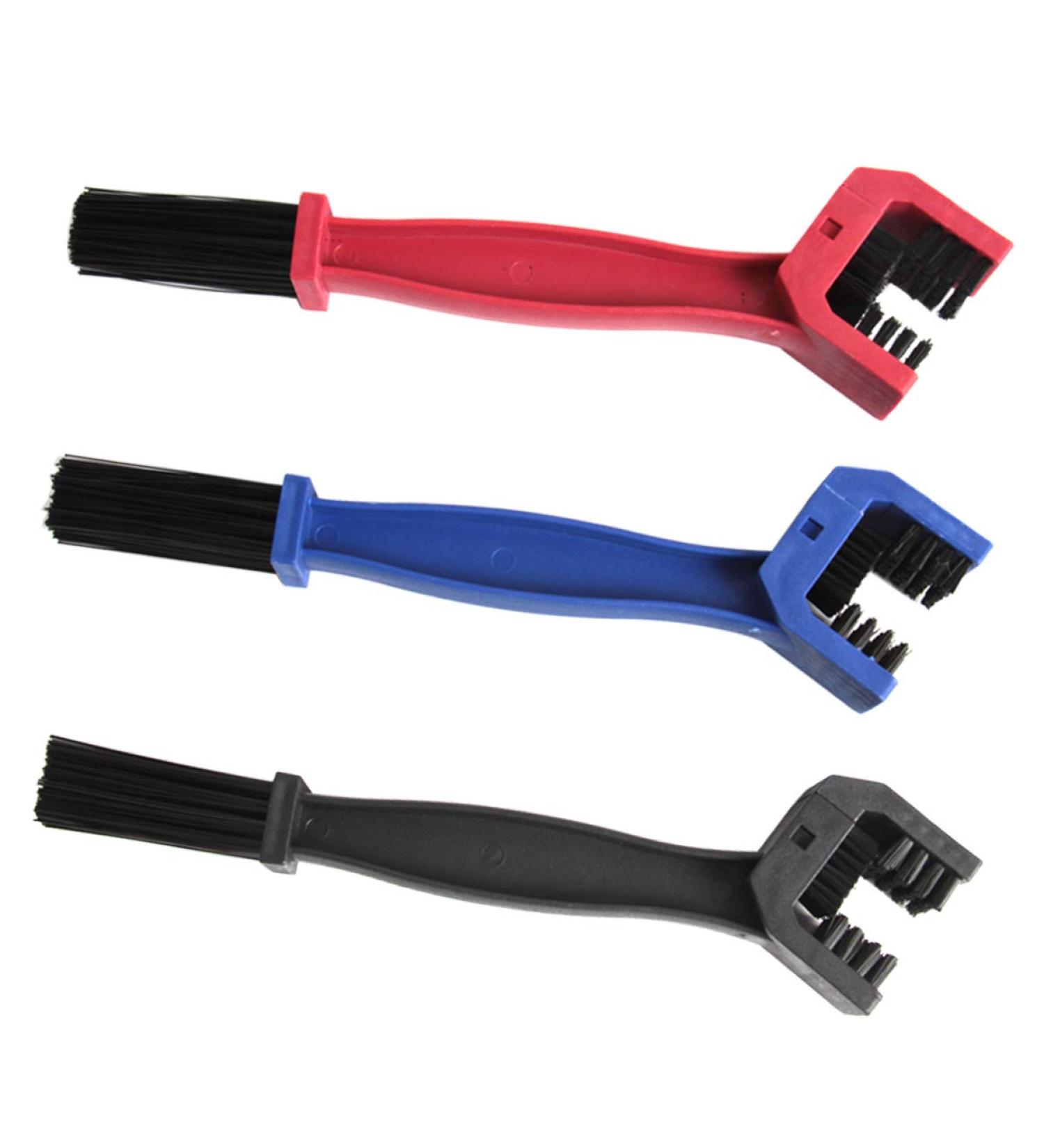 SBYURE Bike/Motorcycle Chain Washer Cleaner Brush Tool - 3 PCS (Blue, Red, Black) - Buy Online on SooperMarket.com