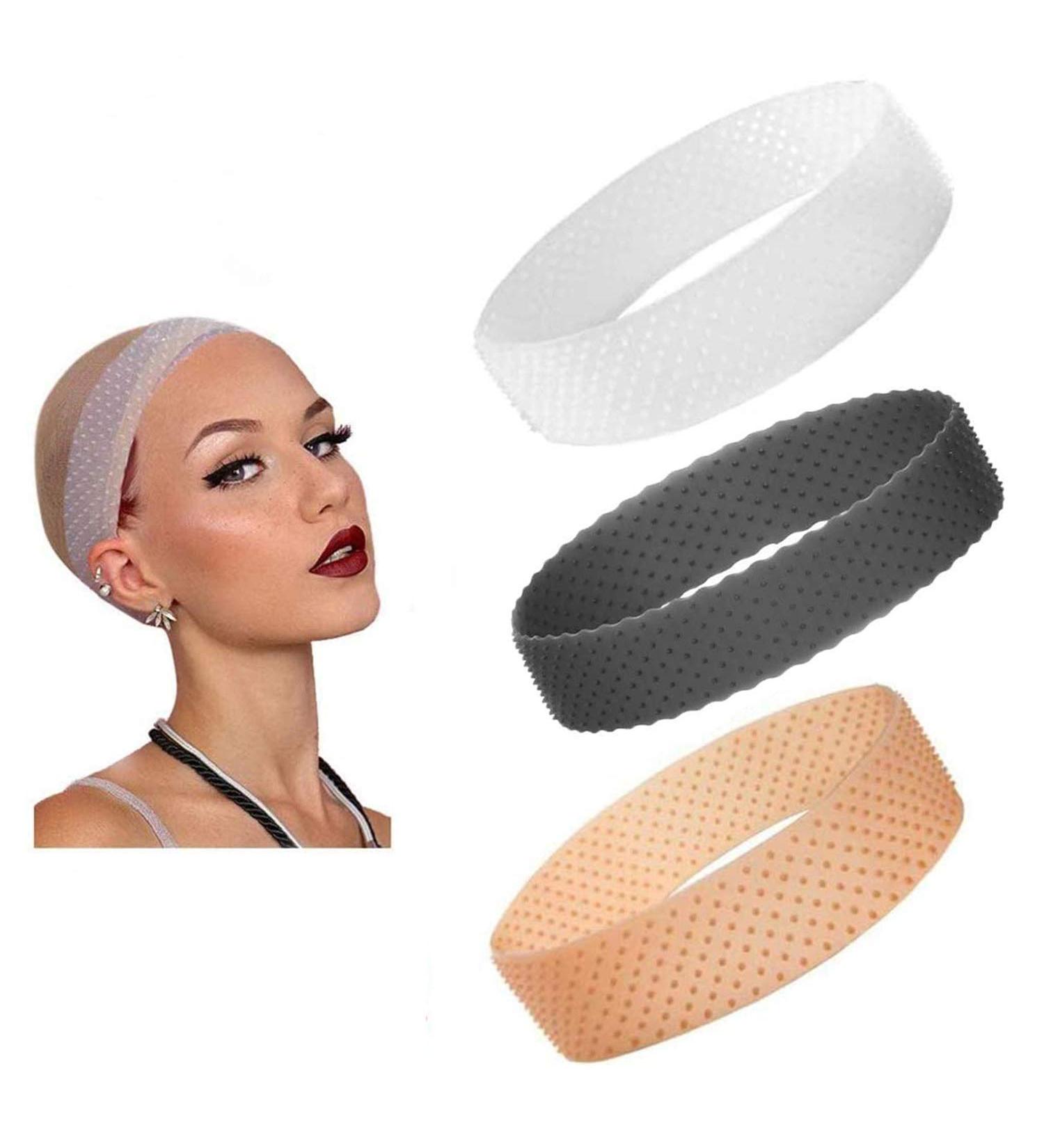 3 Pcs Secure Invisible Wig Gripper | Soft Non-Slip Sweatproof Wig Band for Ultimate Hold - Buy Online on SooperMarket.com