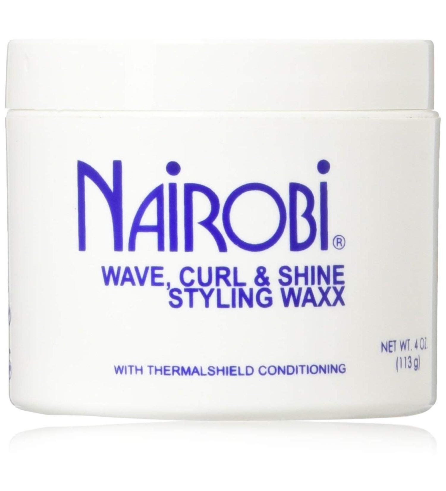 Nairobi Wave Curl and Shine Styling Waxx 4oz - Define and Enhance Hair Waves with Long-lasting Shine - Buy Online on SooperMarket.com