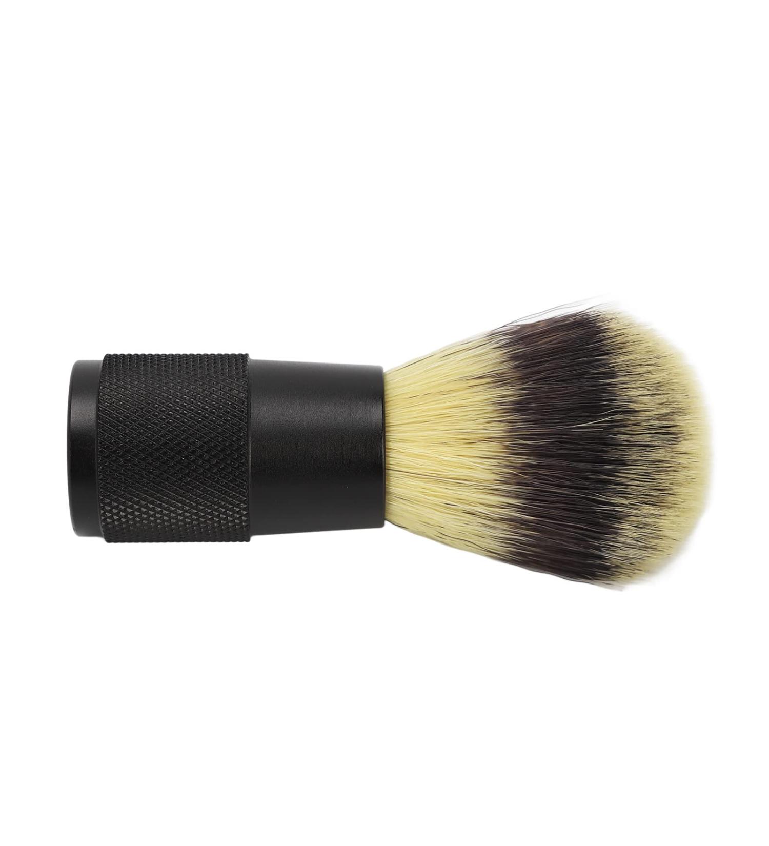 Premium Shaving Brush for Men - Black Alloy Handle Soft Bristles & Synthetic Foam - International Shipping Available - Buy Online on SooperMarket.com