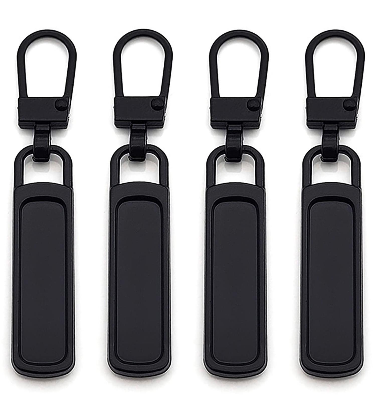 Buy 4 Pieces Black Zipper Spare Parts Zipper Sliders Pull Tabs & Clips for Bags Tents Luggage & Backpacks - Buy Online on SooperMarket.com