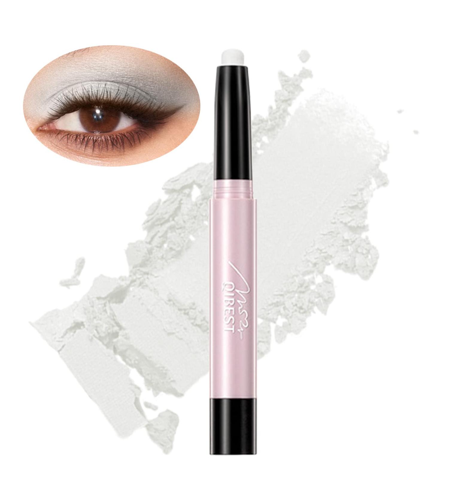 iGuzvaw Matte Eyeshadow Stick Cream to Powder Waterproof Eyeliner Pencil - Matte 03 White - Buy Online on SooperMarket.com