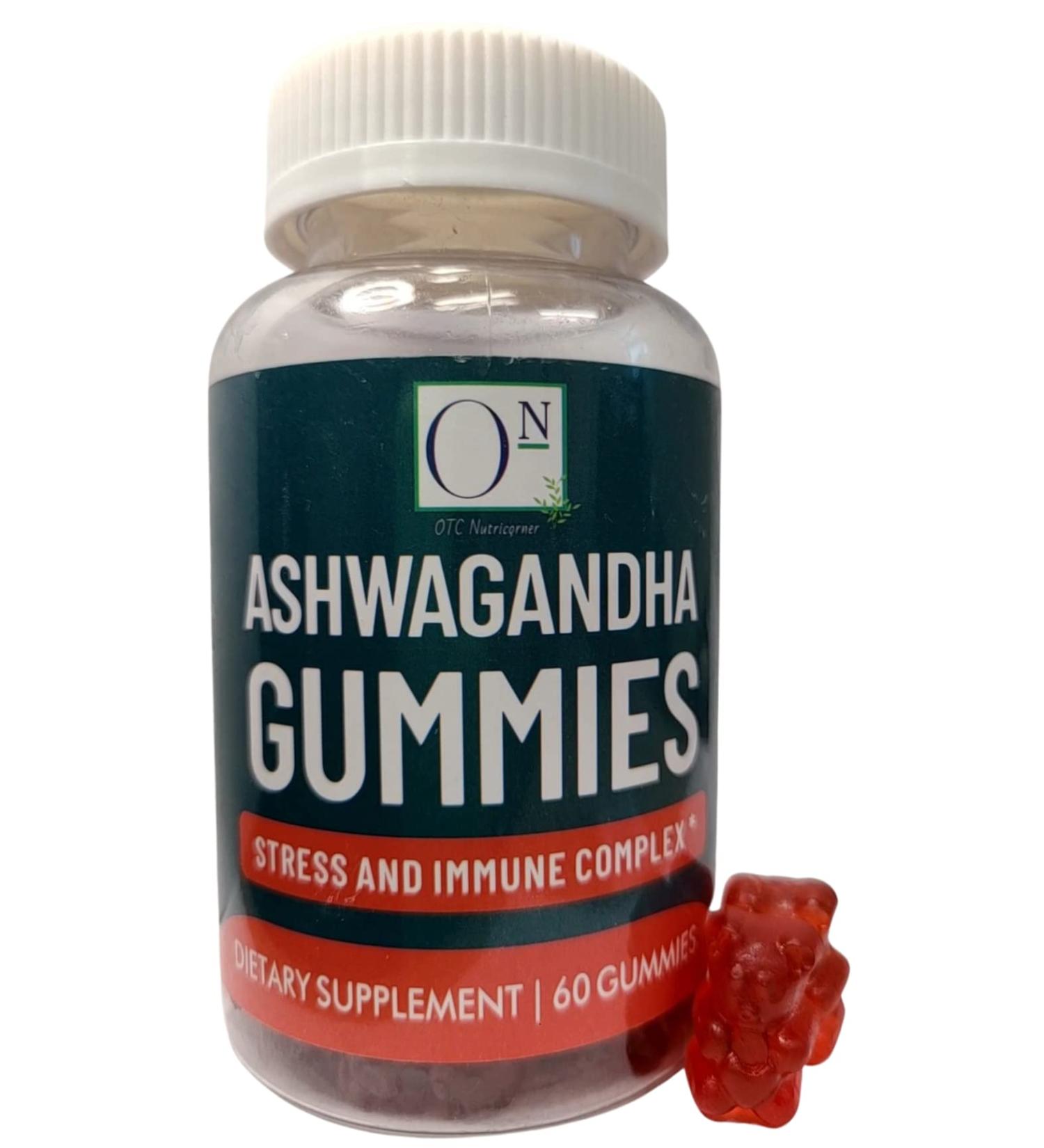 Organic Ashwagandha Vegan Gummy - Immune Support, Stress Relief & Sleep Aid by OTC Nutricorner - Buy Online on SooperMarket.com