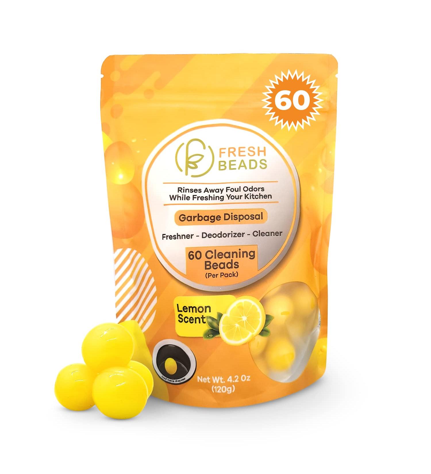 60-Count Lemon Sink Garbage Disposal & Drain Cleaner Pods - Freshener & Deodorizer for Odor Control - Buy Online on SooperMarket.com