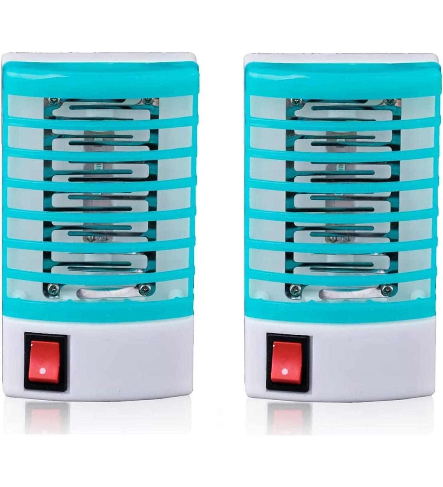 Indoor Bug Zapper Plug-in Mosquito Killer Trap - 2 Pack Electric Fly & Gnat Trap for Home - Mini Insect Killer Light for Flying Pests - A-blue - Buy Online on SooperMarket.com