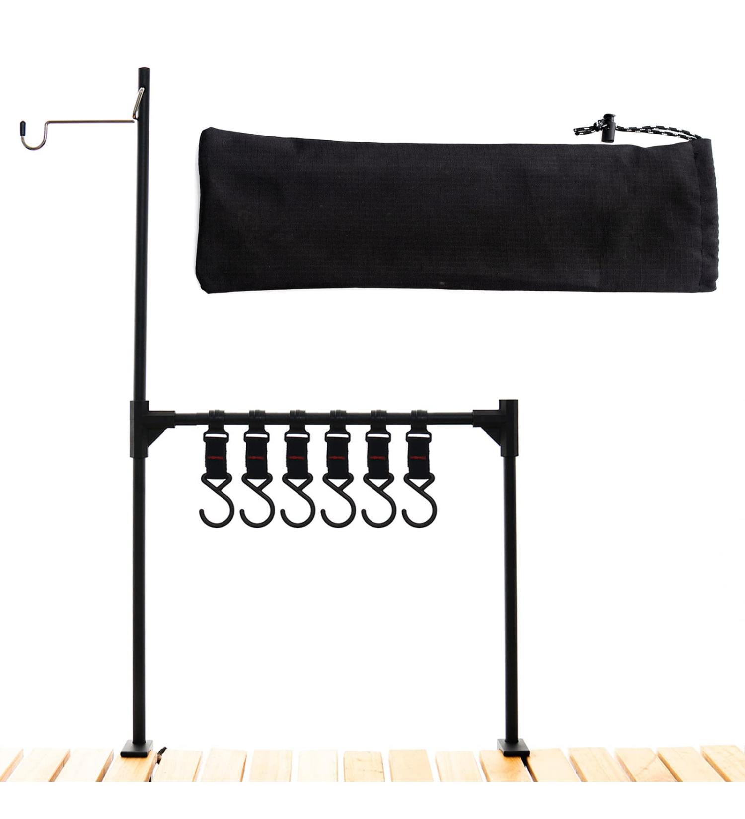 Folding Camping Hanging Rack | Portable Collapsible Lantern Stand Pole Holder - Buy Online on SooperMarket.com
