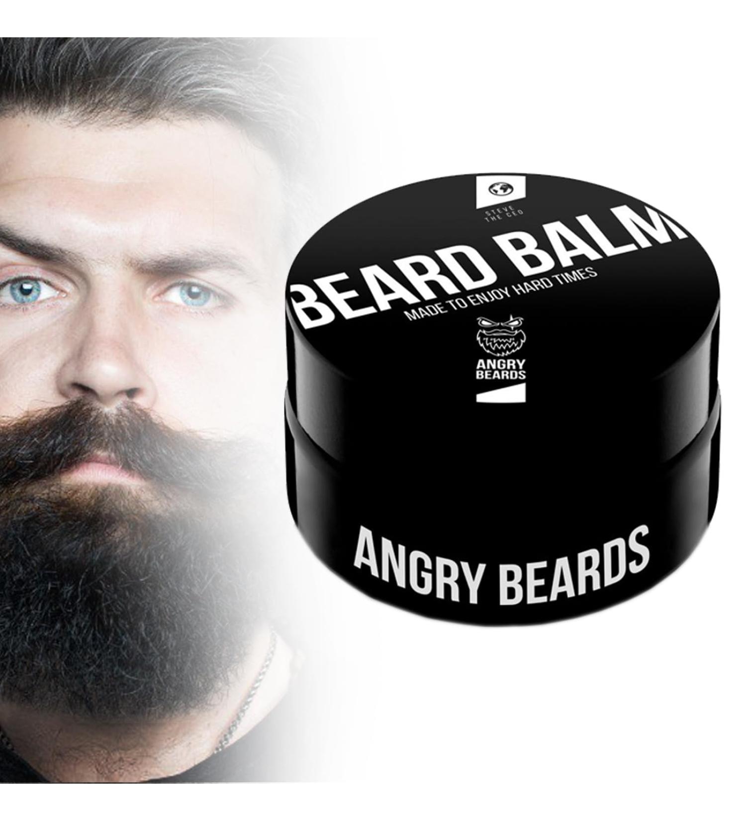 Angry Beards STEVE THE CEO Beard Balm - Premium Beard Care for Men Strong Fragrance & Natural Ingredients - International Shipping Available - Buy Online on SooperMarket.com