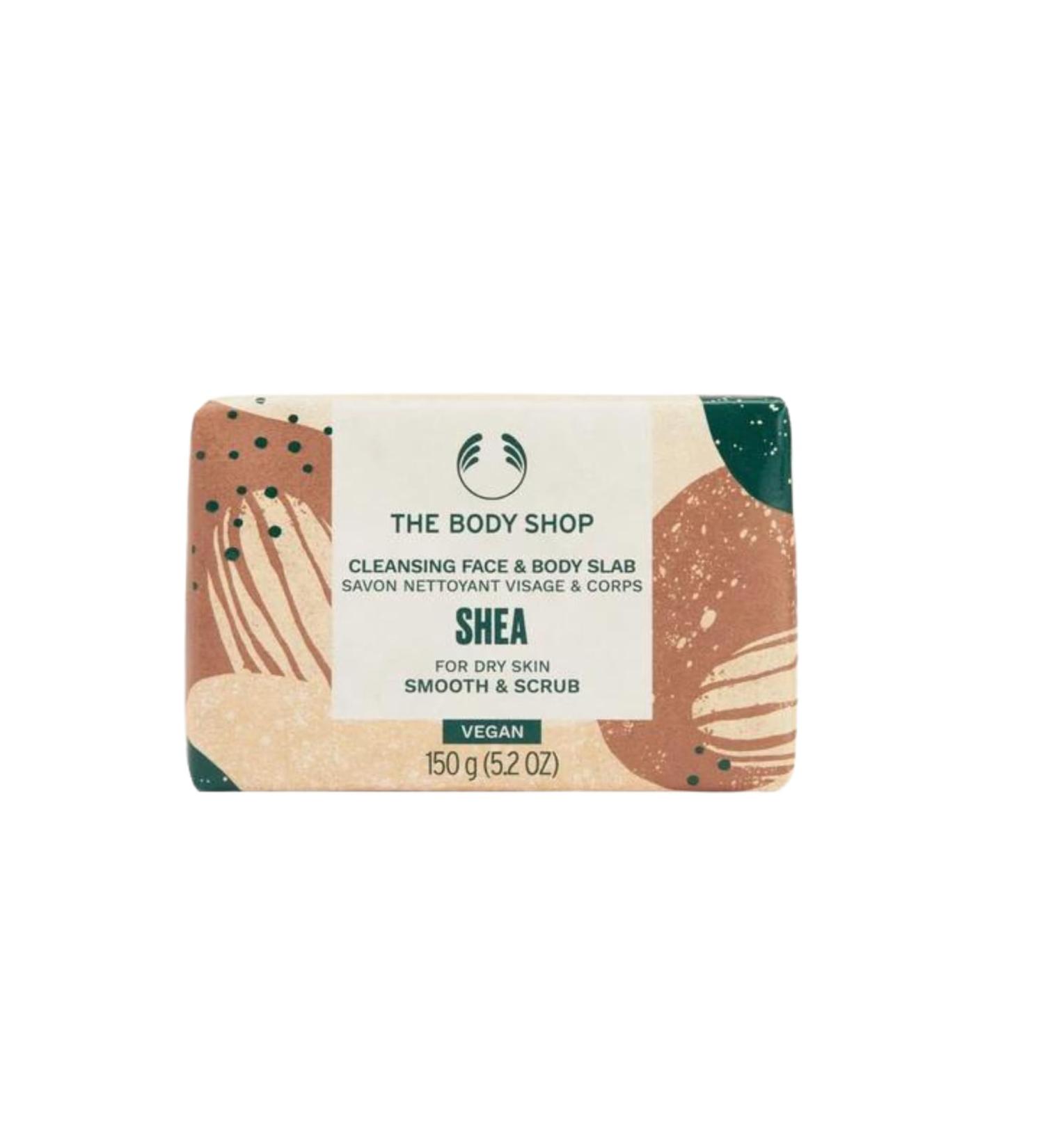 The Body Shop Shea 150g Cleansing Face & Body Slab - Soap (Vegan) - Buy Online on SooperMarket.com