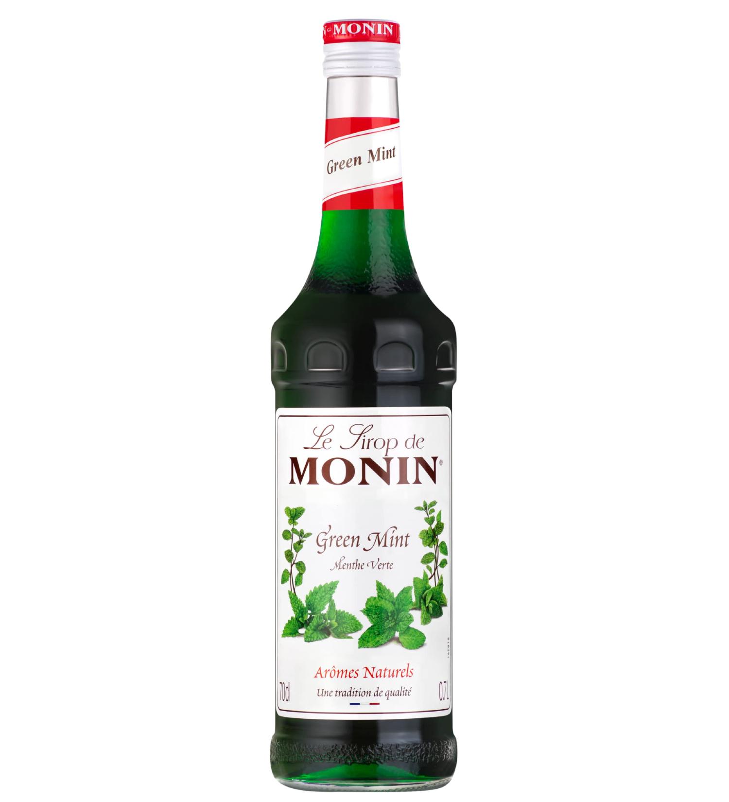 MONIN Premium Green Mint Syrup 700ml for Cocktails and Mocktails - Vegan-Friendly & Allergen-Free - Buy Online on SooperMarket.com