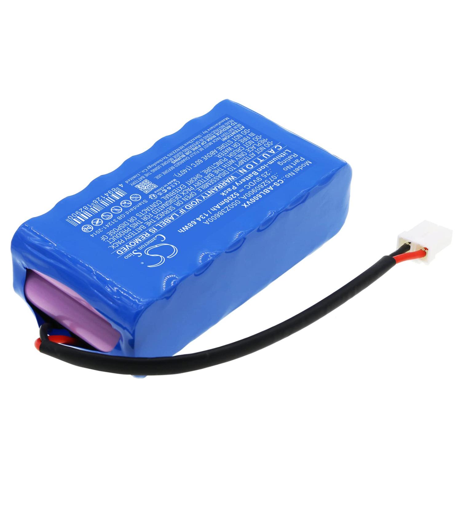Replacement Battery for Twenty Elite S+ Quad 5200mAh 25.9V - Compatible with Part Numbers 050Z38600A 075Z60900A | International Shipping Available - Buy Online on SooperMarket.com