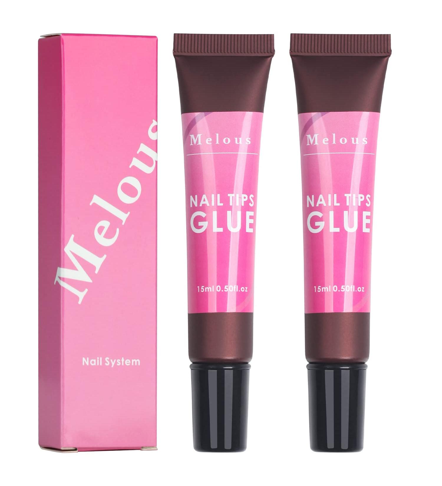Nail Tips Glue Gel Pcs Melous Solid Gel Nail Glue for Acrylic Nail Tips Press on Nails Long Lasting U V Glue Gel for Nail Extension A0-2 Pcs Nail Tip Glue - Buy Online on SooperMarket.com