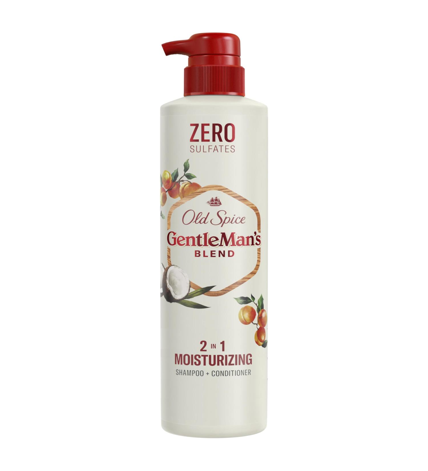 Old Spice Gentleman s Blend 2-in-1 Shampoo & Conditioner with Apricot Kernel & Coconut Oil - Moisturizing Hair Care 14.8 fl oz - International Shipping Available - Buy Online on SooperMarket.com